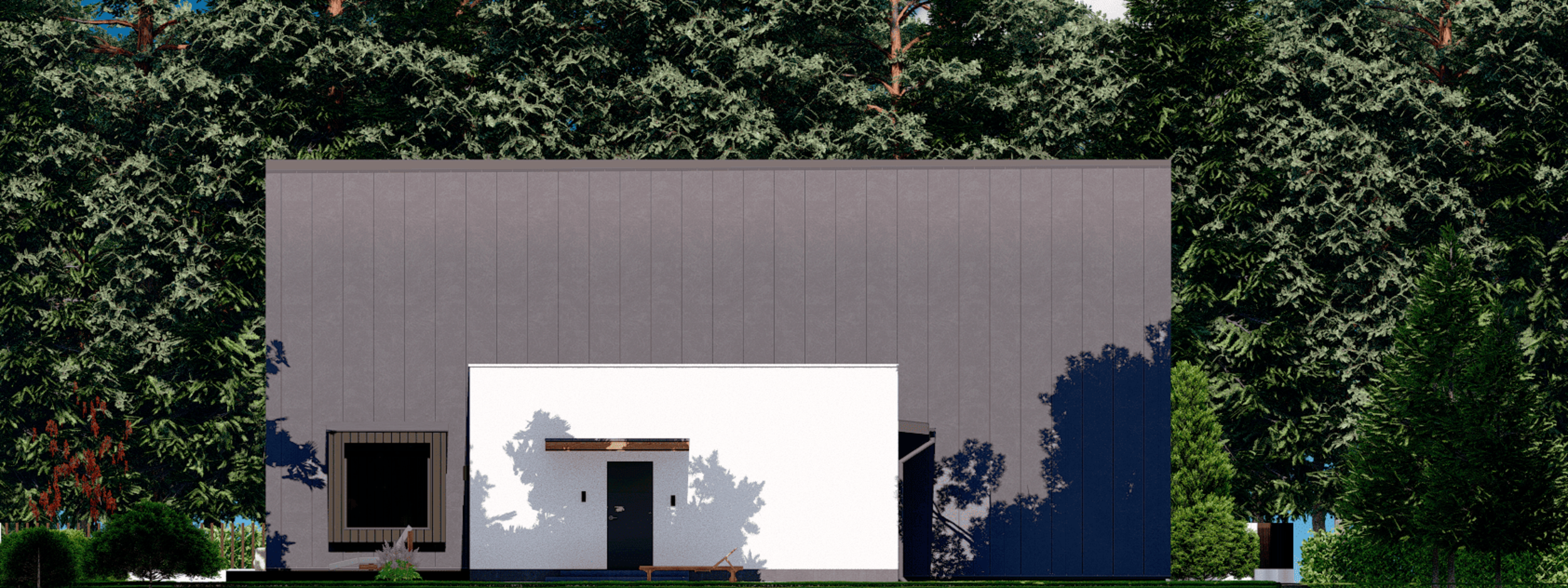 Загородный семейный A-Frame. Современный дом с необычной архитектурой. RASEN DESIGN. Архитектурные проекты зданий, интерьеров и благоустройства