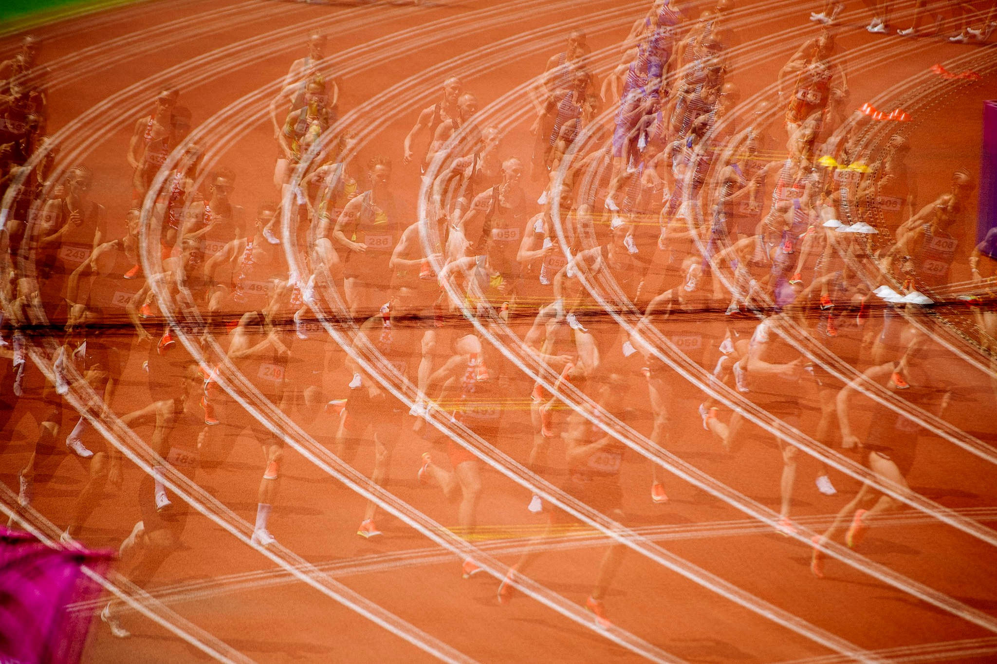 Мультиэкспозиция из 9 кадров в спорте