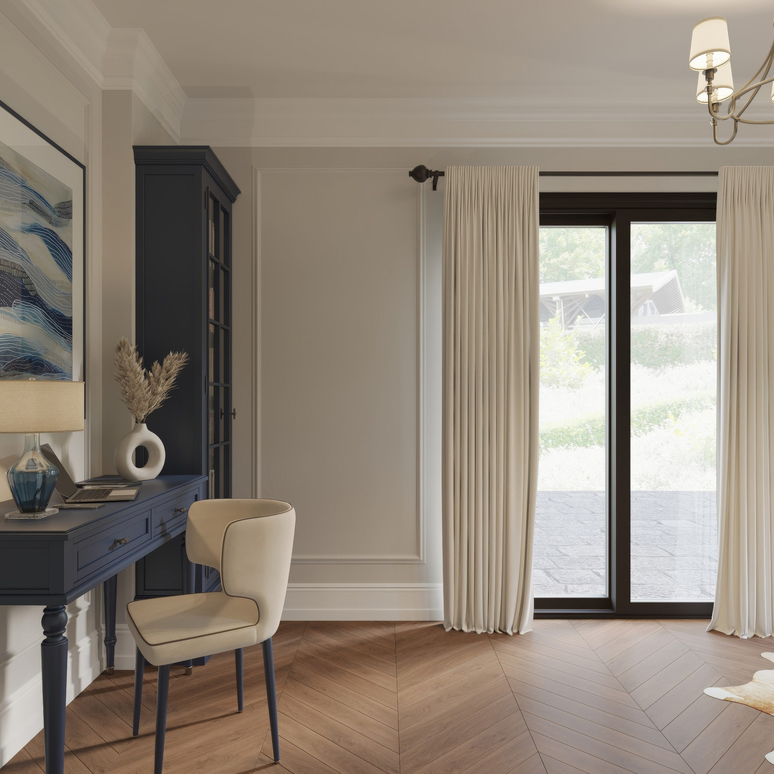 Интерьер кипр, дизайн частного дома, визуализация интерьера, 3D визуализация, уютный интерьер, современная классика, тёплая палитра. 3Д Визуализация Интерьера и Архитектуры