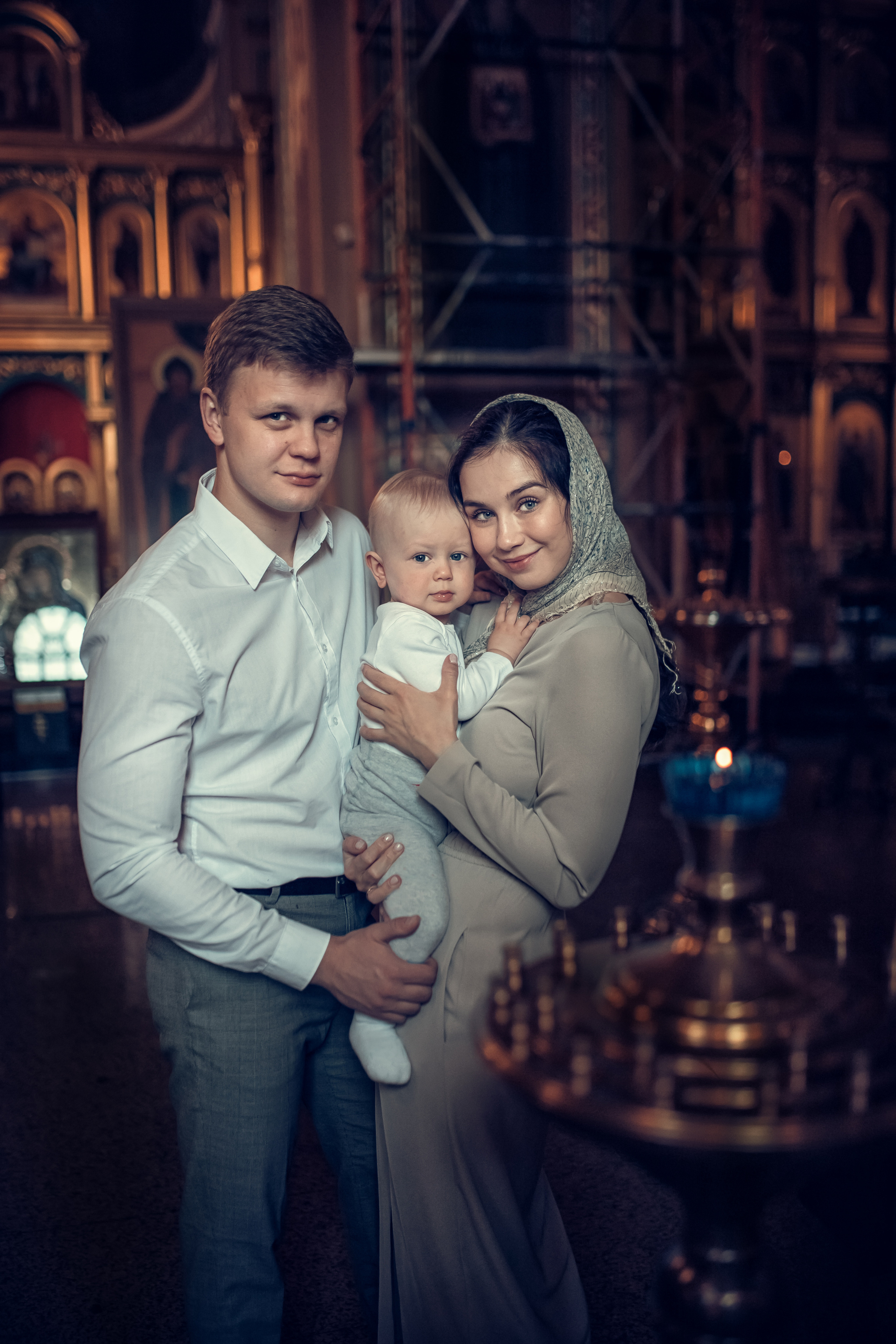 Крещение Егора в храме Сергия Раданежского. Екатерина Крапивина фотограф церковных Таинств в Нижний Новгороде