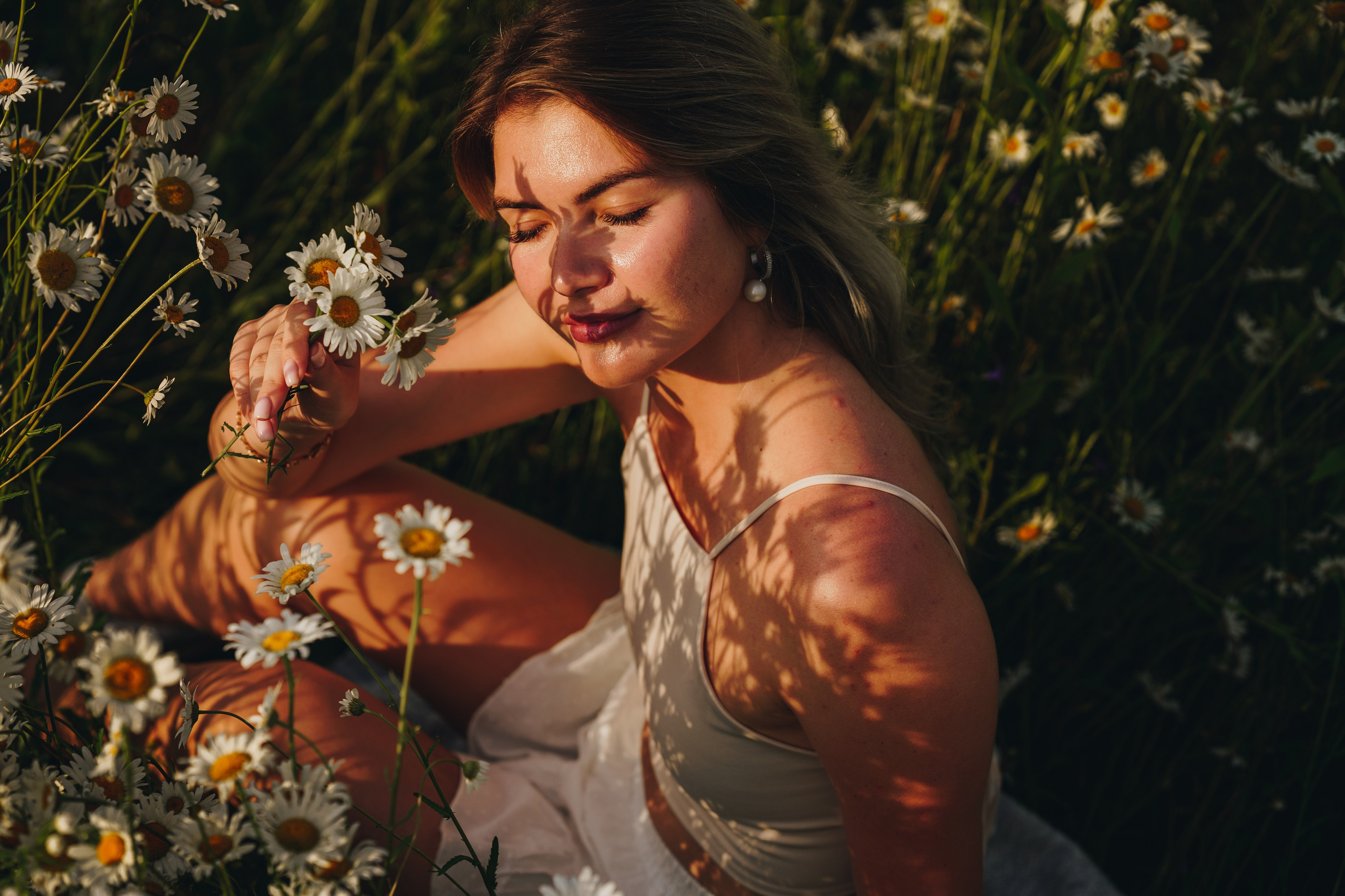 Елена, Богослово, ромашковое поле. Наталья Дукалова фотограф Щелково Королев Пушкино Москва Балашиха