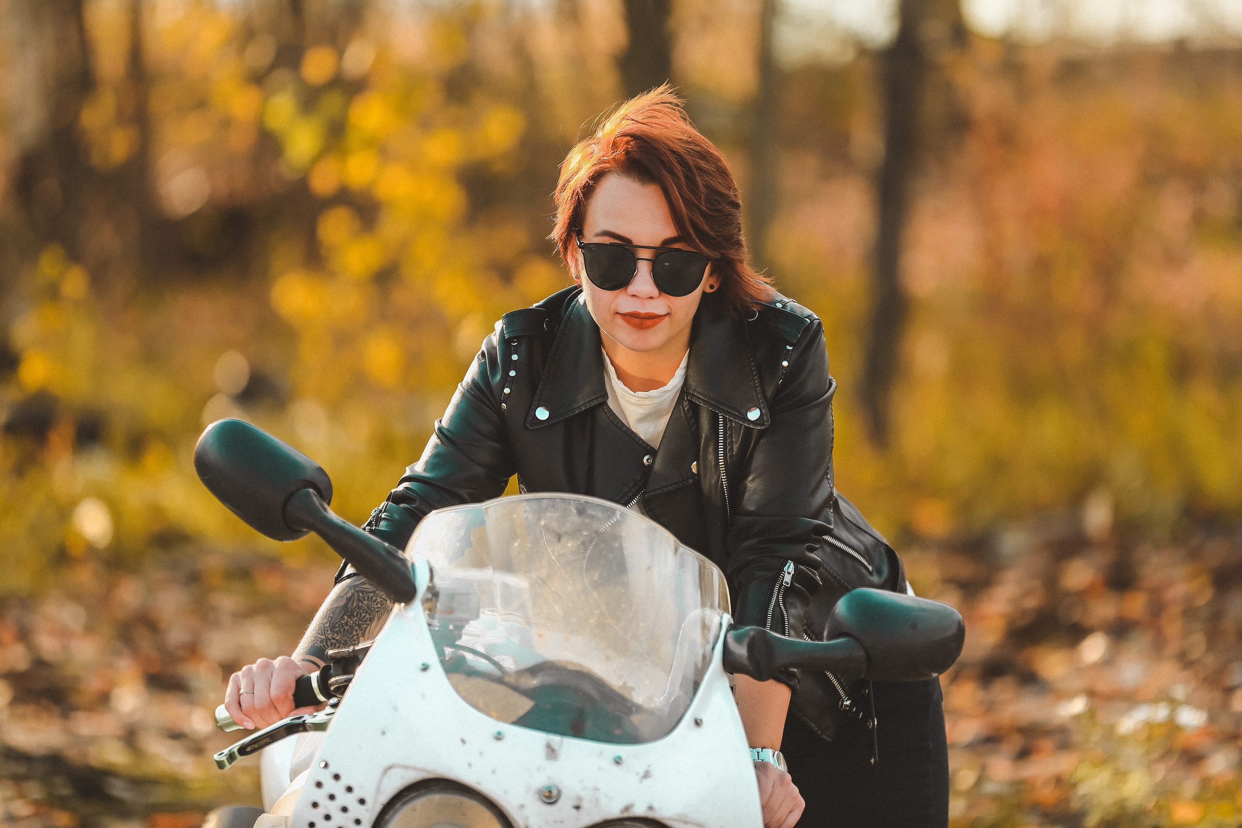 Фотосессия с мотоциклом. Фотограф Антон Чупринин