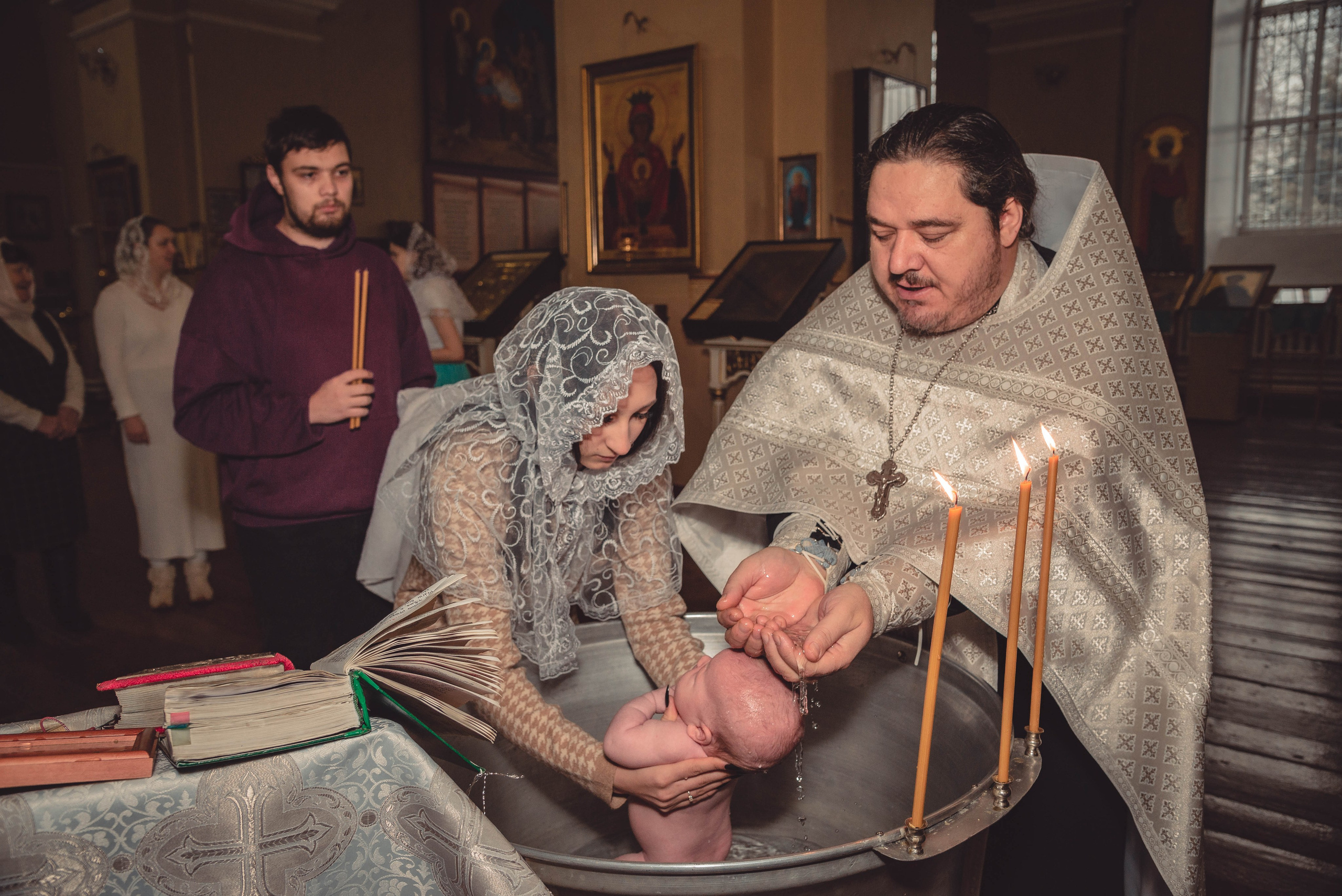 Репортаж из храма. Крещения. Венчания. Фотограф Ольга Морятова