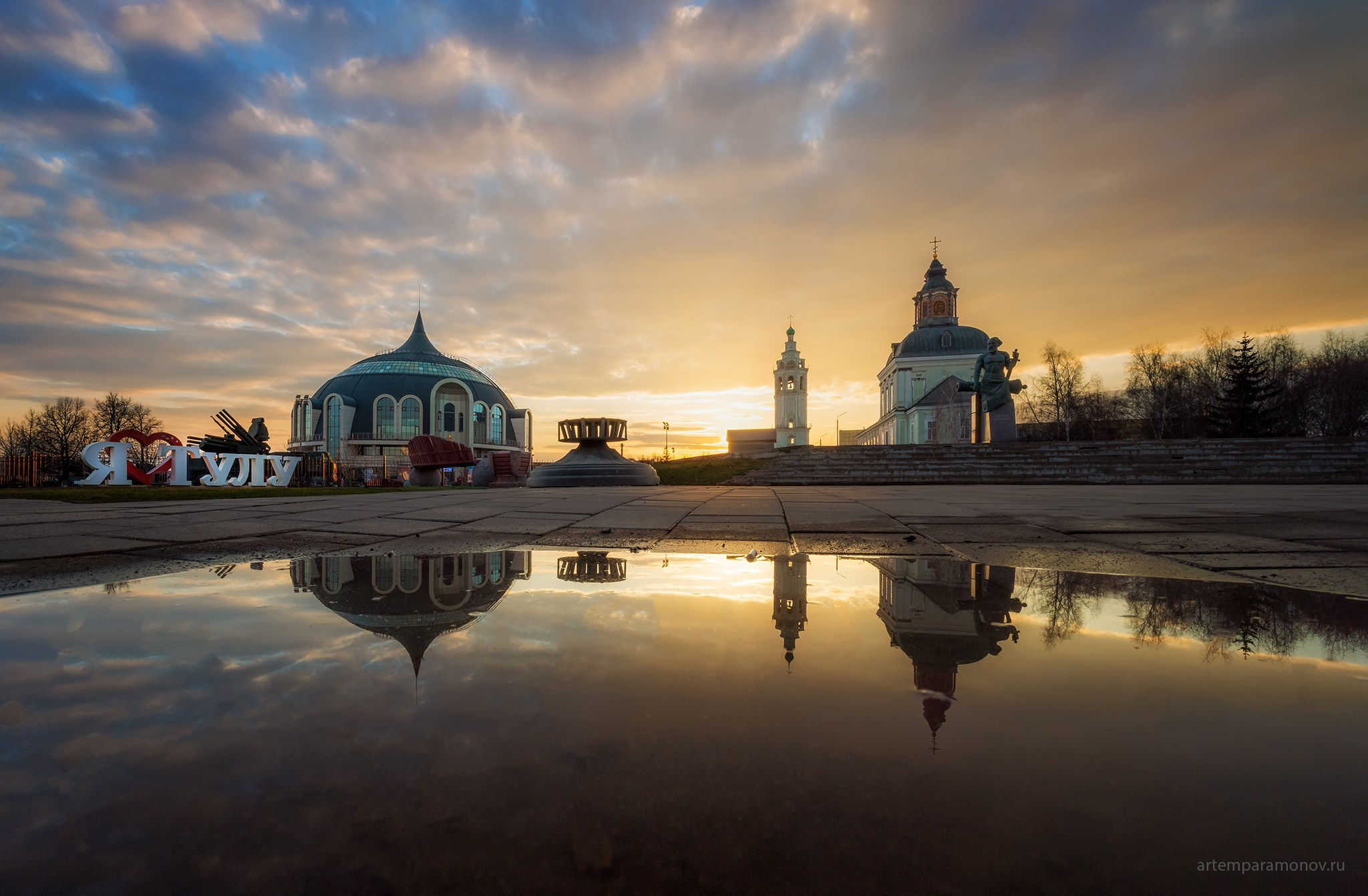 Тула. Центр. Упа разлилась. Фотохудожник Артём Парамонов