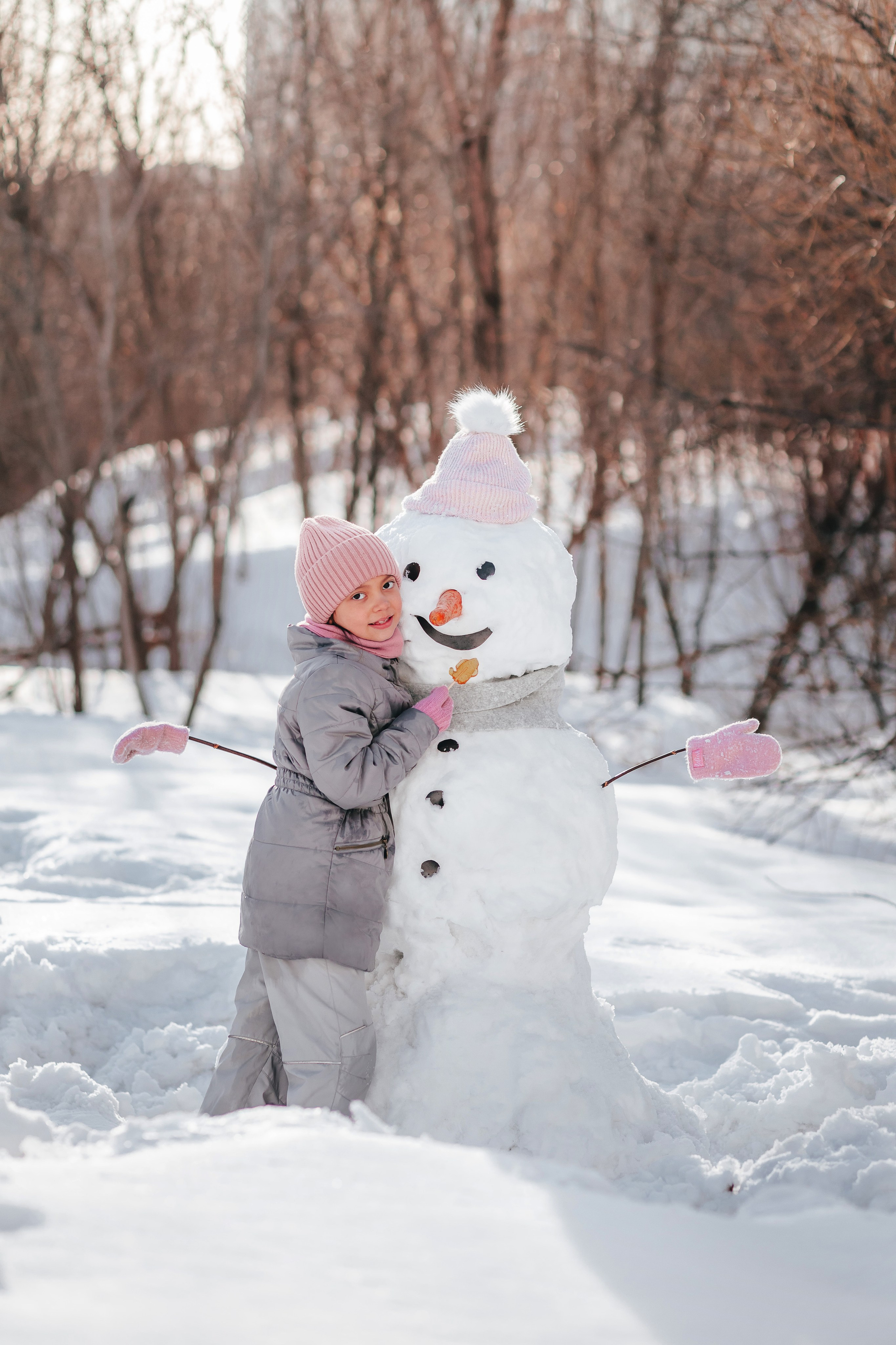 Снеговик. Семейный и детский фотограф в г. Новосибирске Макеева Анастасия