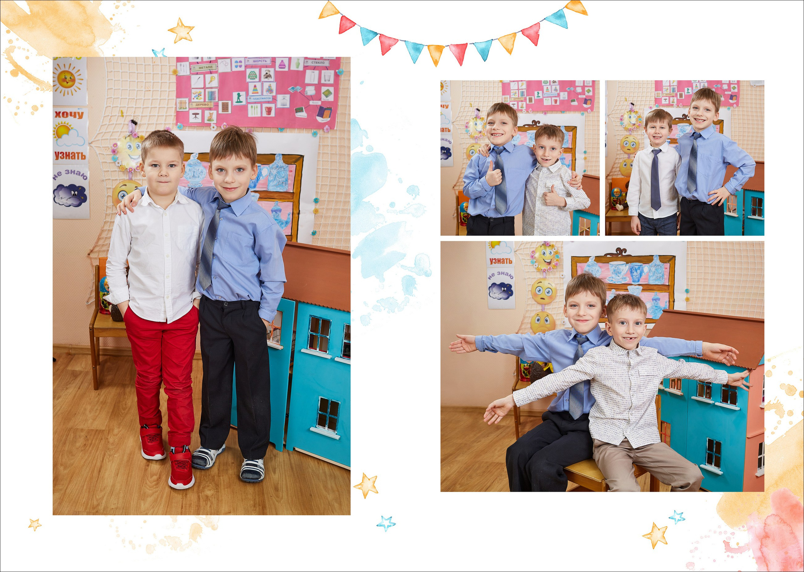 Выпускные альбомы для детского сада. Школьный фотограф Сергей Беликов