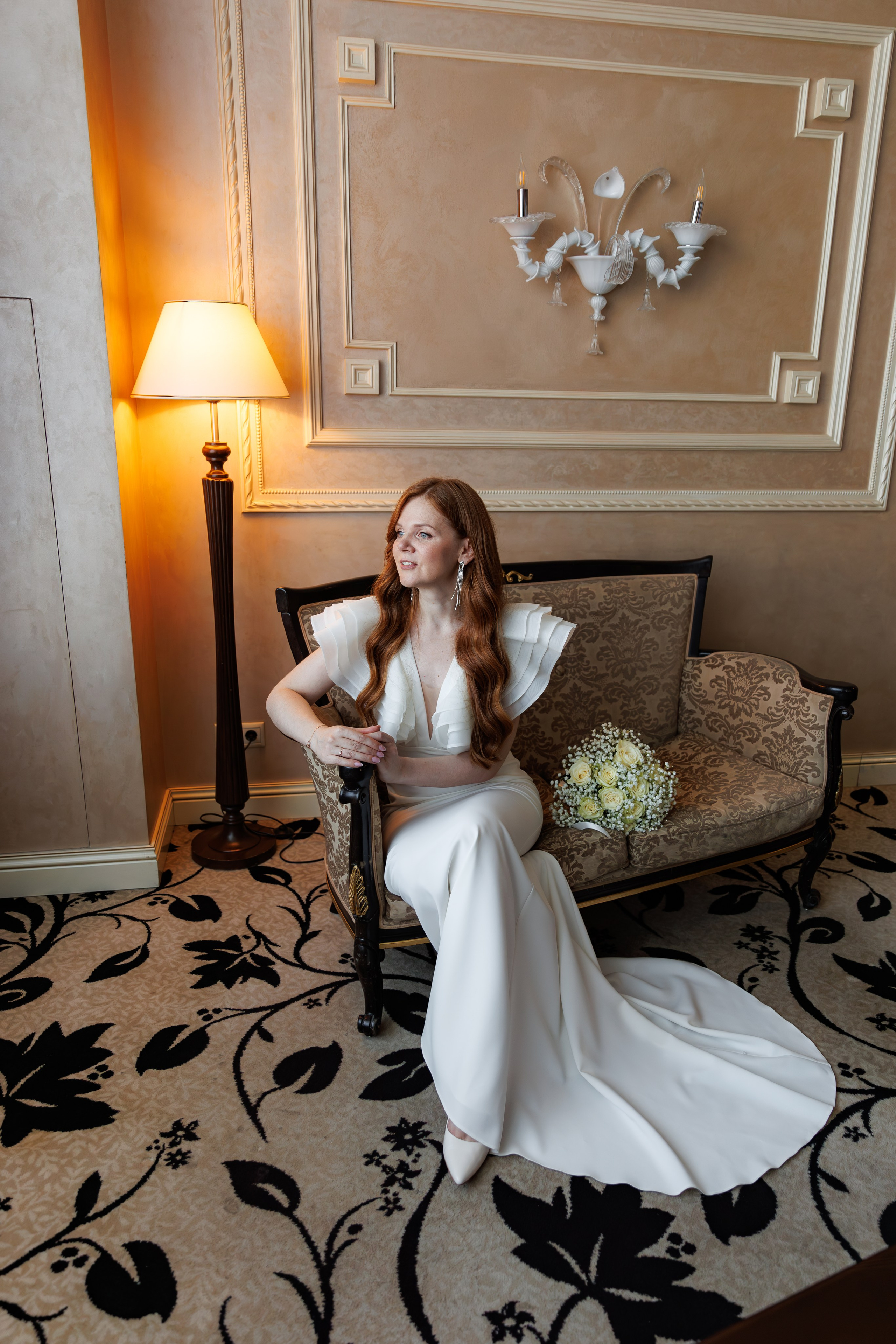 Свадебная фотосессия и сборы в отеле Милан (м. Домодедовская). Свадебный фотограф Москва и МО Сергей Киржаев