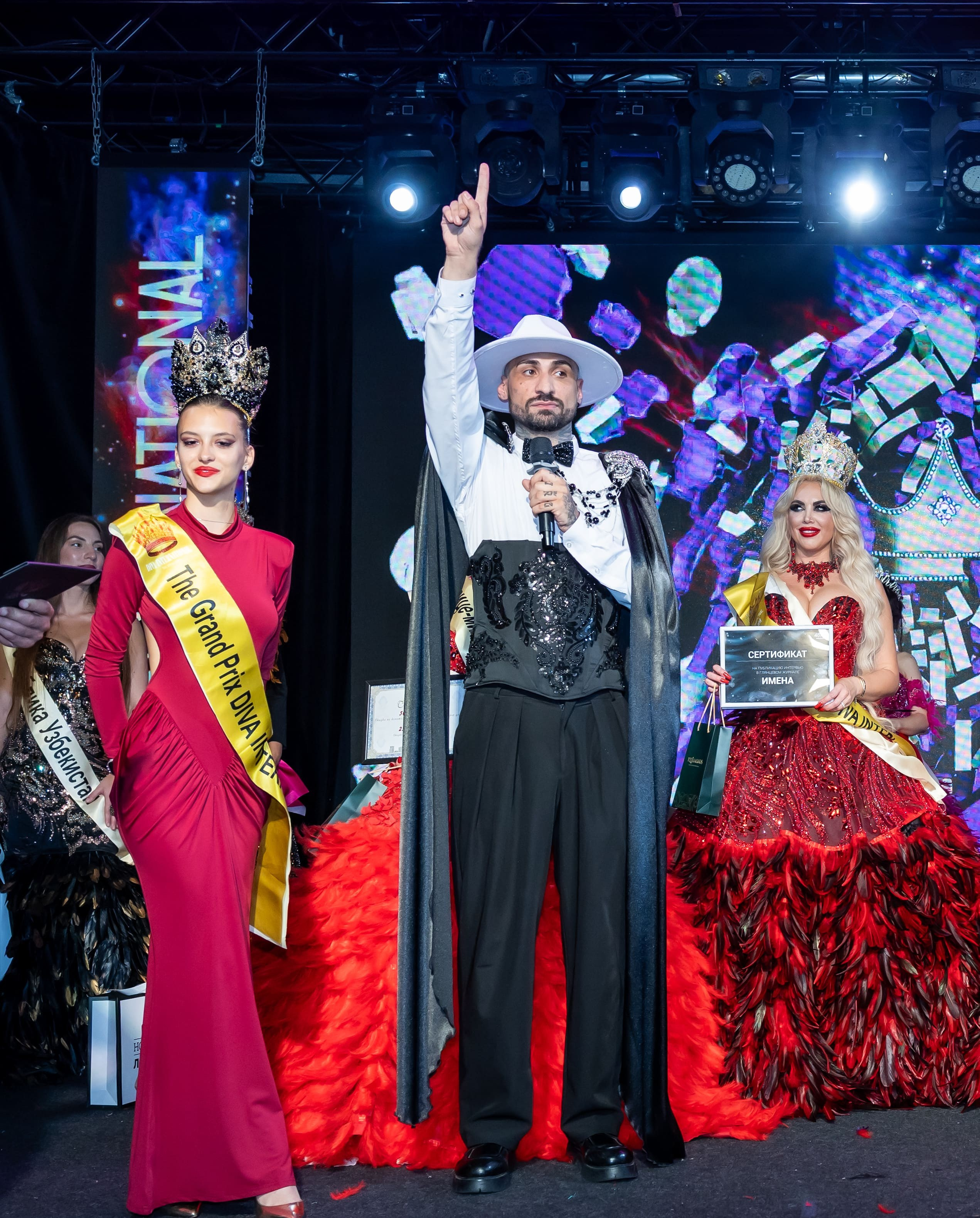 Победители международного конкурса красоты DIVA International 2026 на церемонии награждения