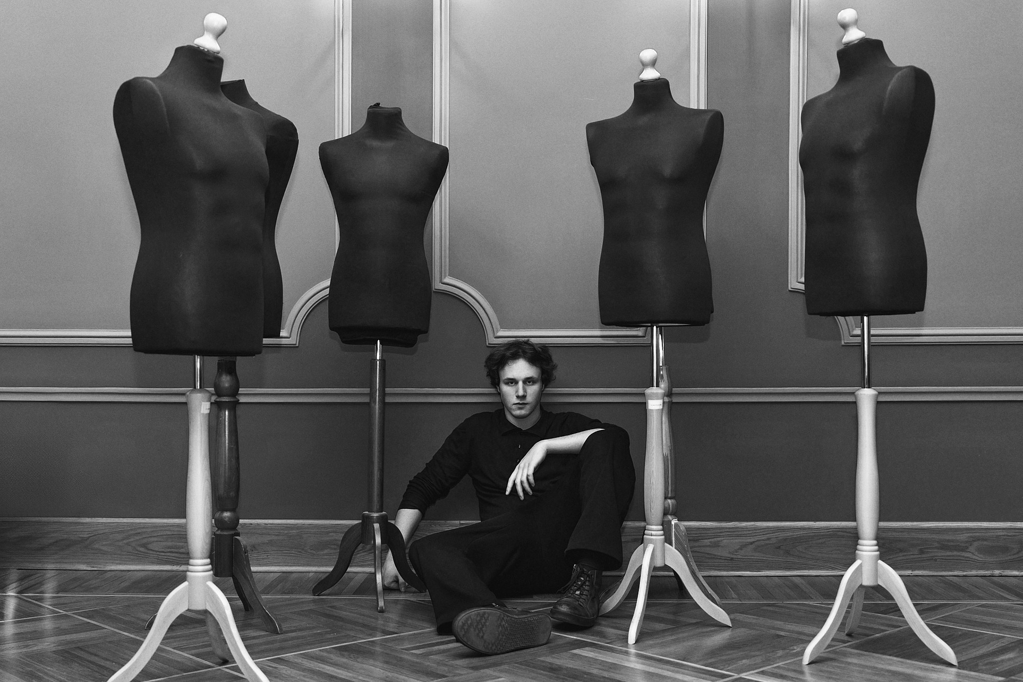 Черно-белый портрет Ильи