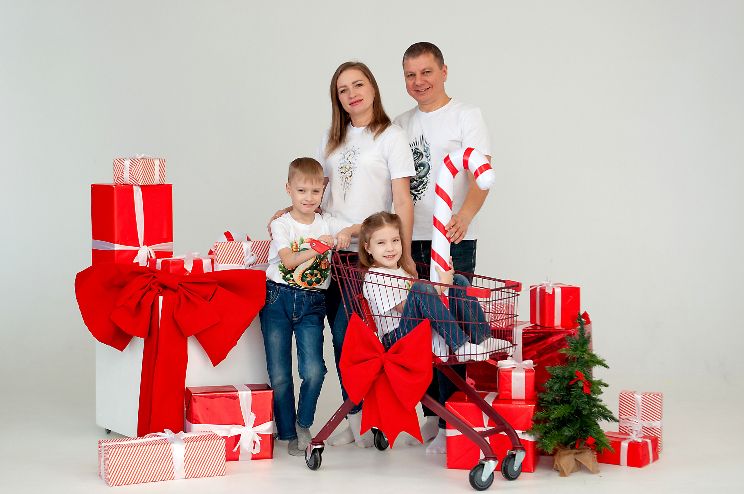 Новогодняя фотосессия для семьи Смазновых. Фотограф в Хабаровске