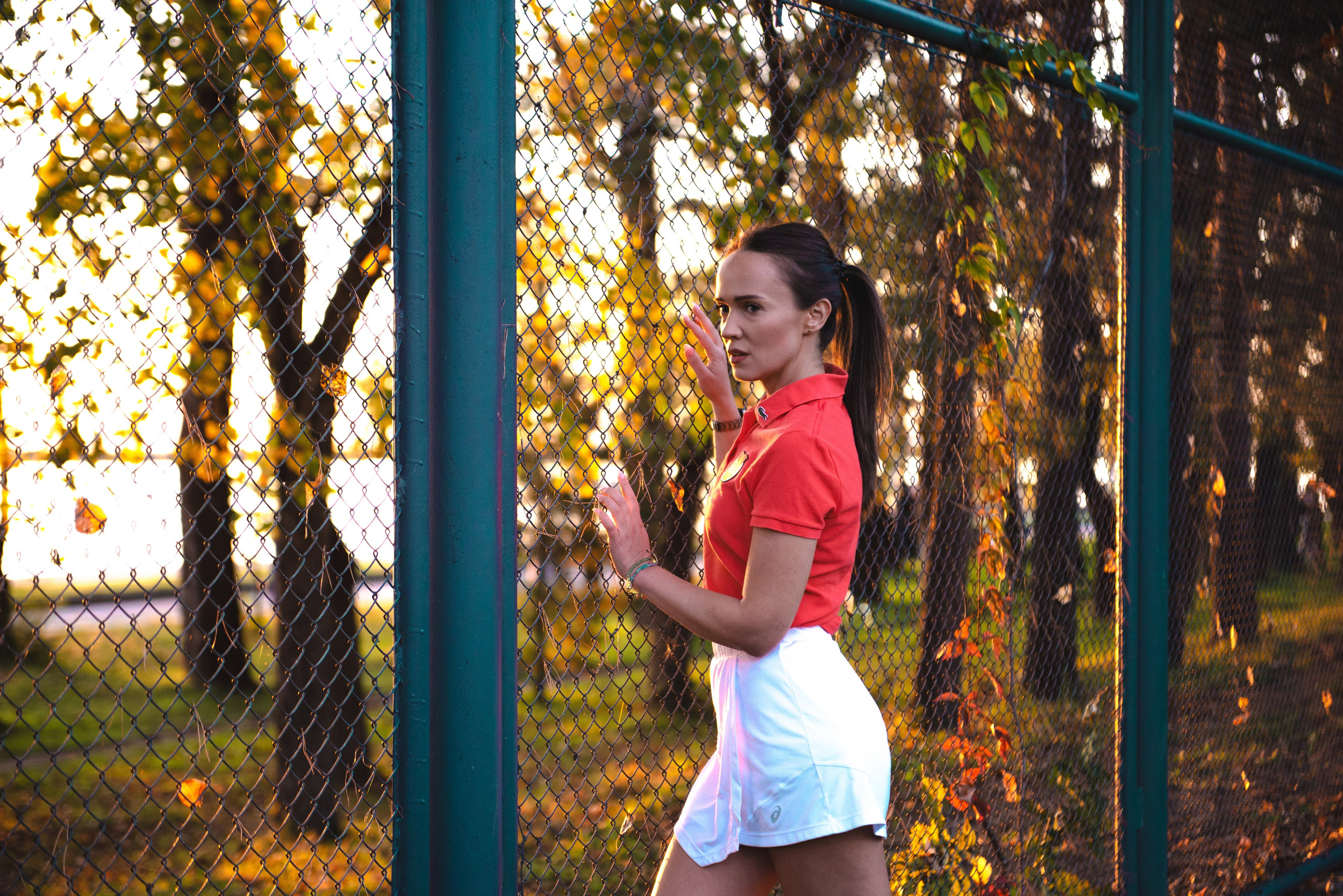 На теннисном корте. Модель Олеся. Фотограф в Хабаровске