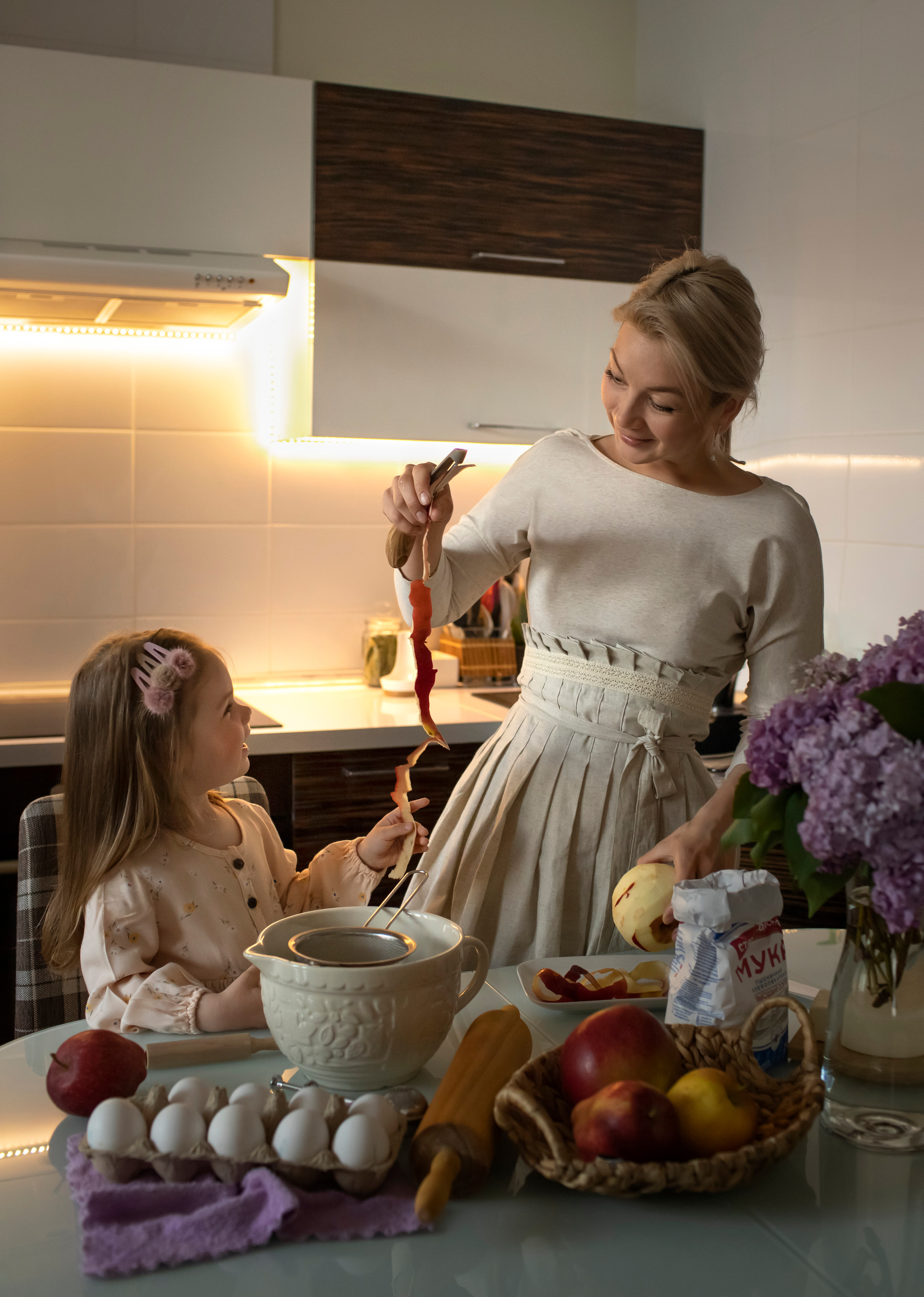 Домашняя съемка — В гостях у Алены и Ксюши. Семейный и детский фотограф в Воронеже Алена Полозкова