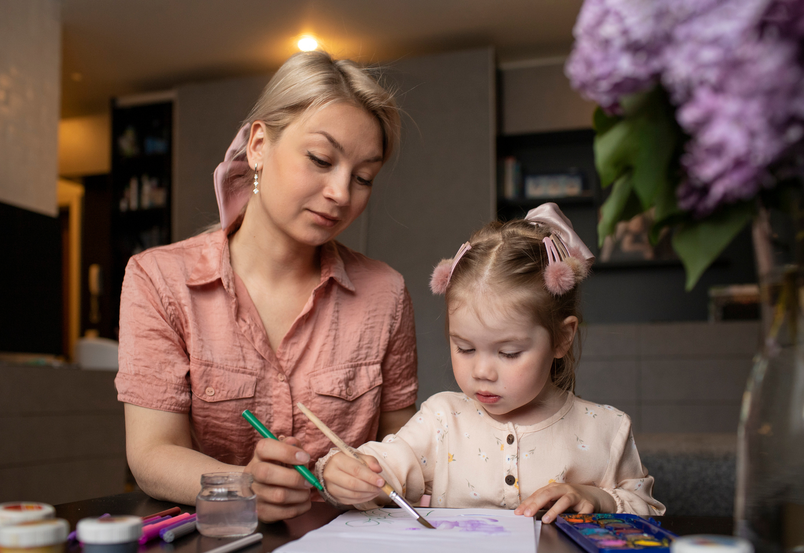 Домашняя съемка — В гостях у Алены и Ксюши. Семейный и детский фотограф в Воронеже Алена Полозкова