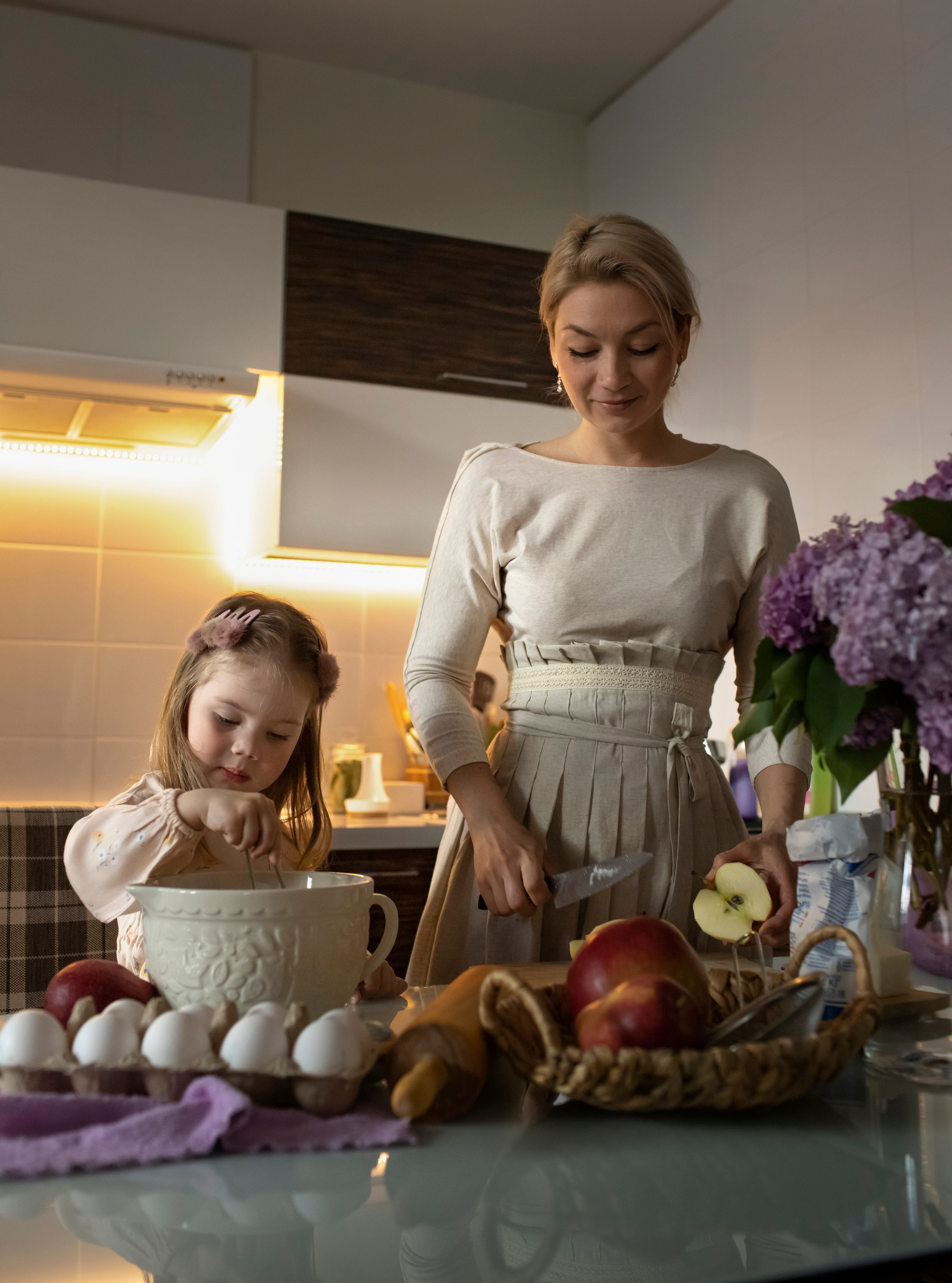 Домашняя съемка — В гостях у Алены и Ксюши. Семейный и детский фотограф в Воронеже Алена Полозкова