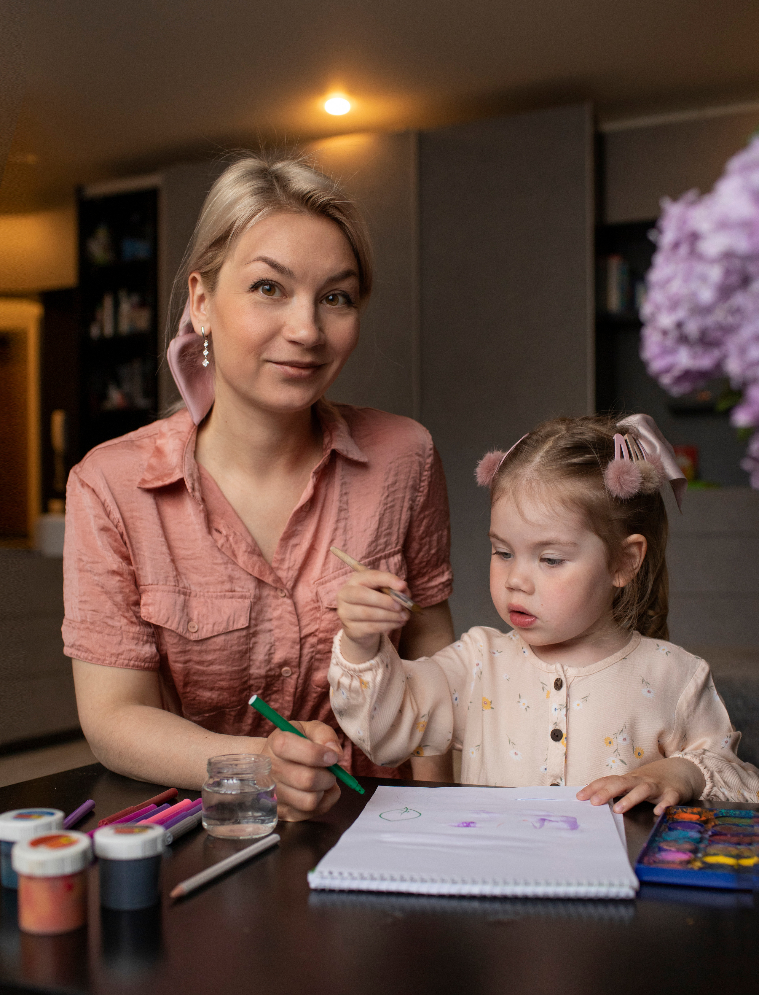 Домашняя съемка — В гостях у Алены и Ксюши. Семейный и детский фотограф в Воронеже Алена Полозкова