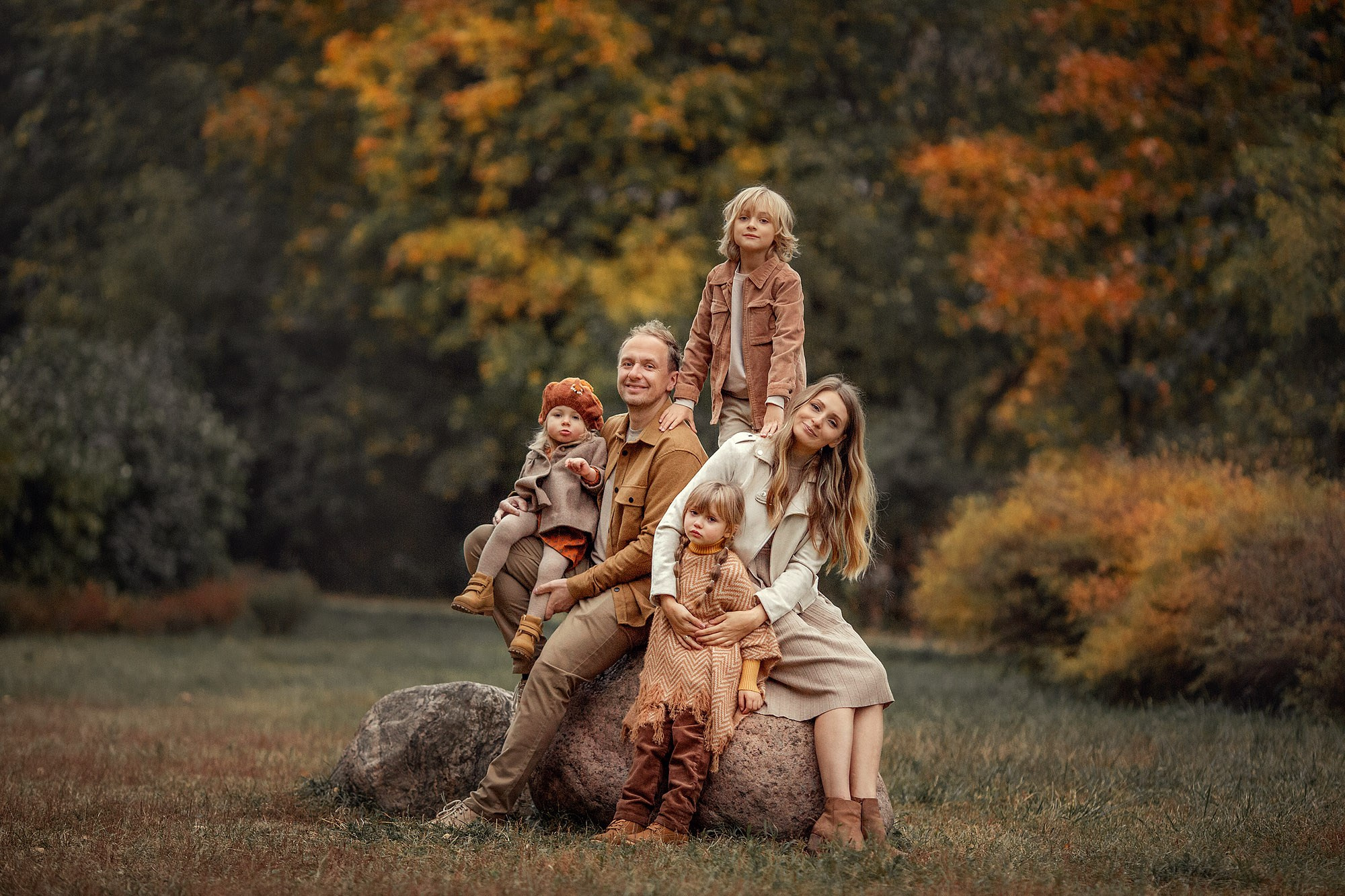 Веселая семейная Фотосессия в осеннем парке. Семейный фотограф Татьяна Надеждина | Москва, Московская область, Ярославль