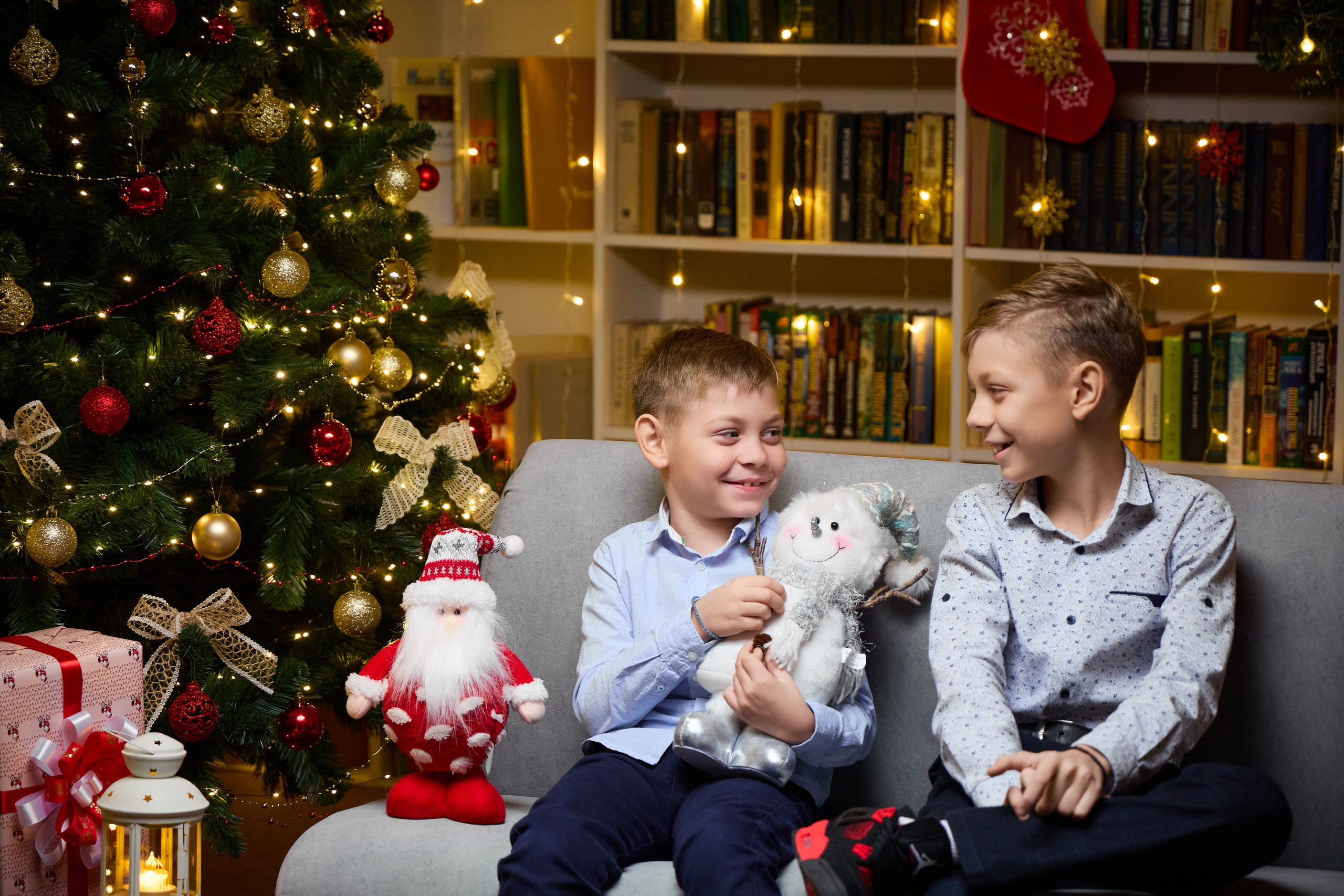 Новогодняя студийная фотосессия. Школьный фотограф, выпускные альбомы