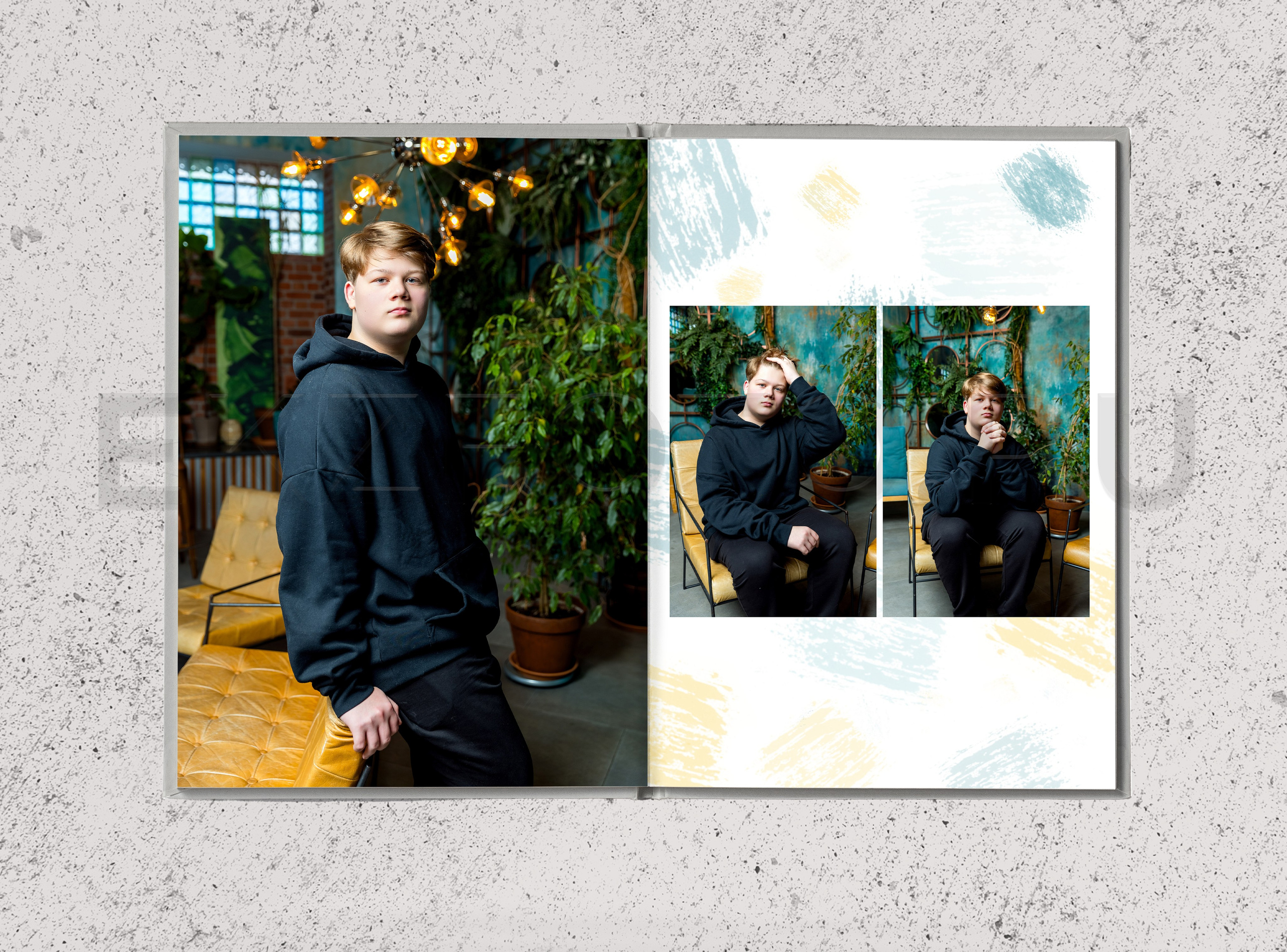 СТУДИЙНАЯ ФОТОКНИГА ВЫПУСКНИКА ШКОЛЫ 21×30 СМ 10 РАЗВОРОТОВ. Фотограф Екатерина Зайкова в Санкт-Петербурге