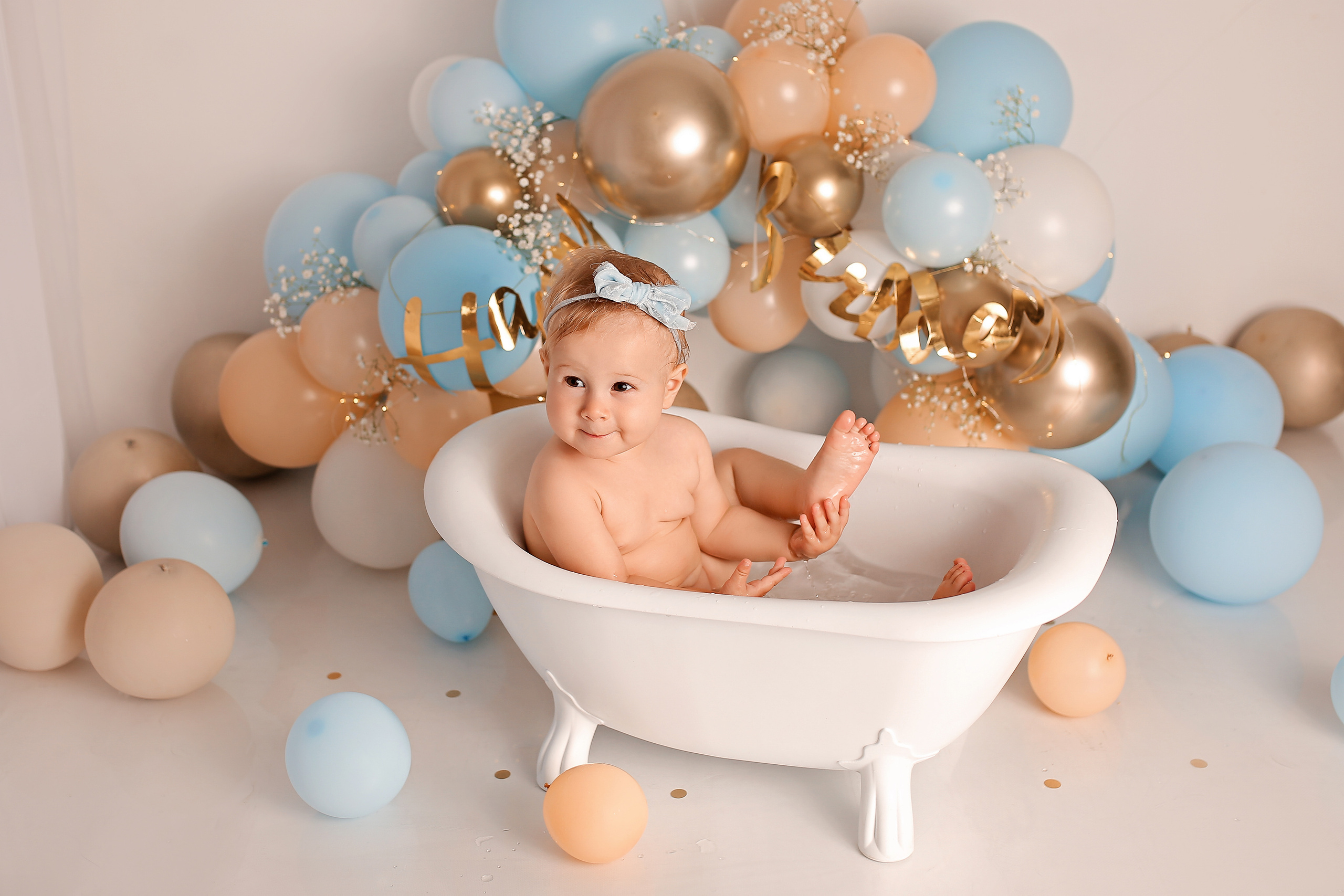 Первый тортик. Фотограф новорождённых и малышей до года в Оренбурге Елена Кульниязова