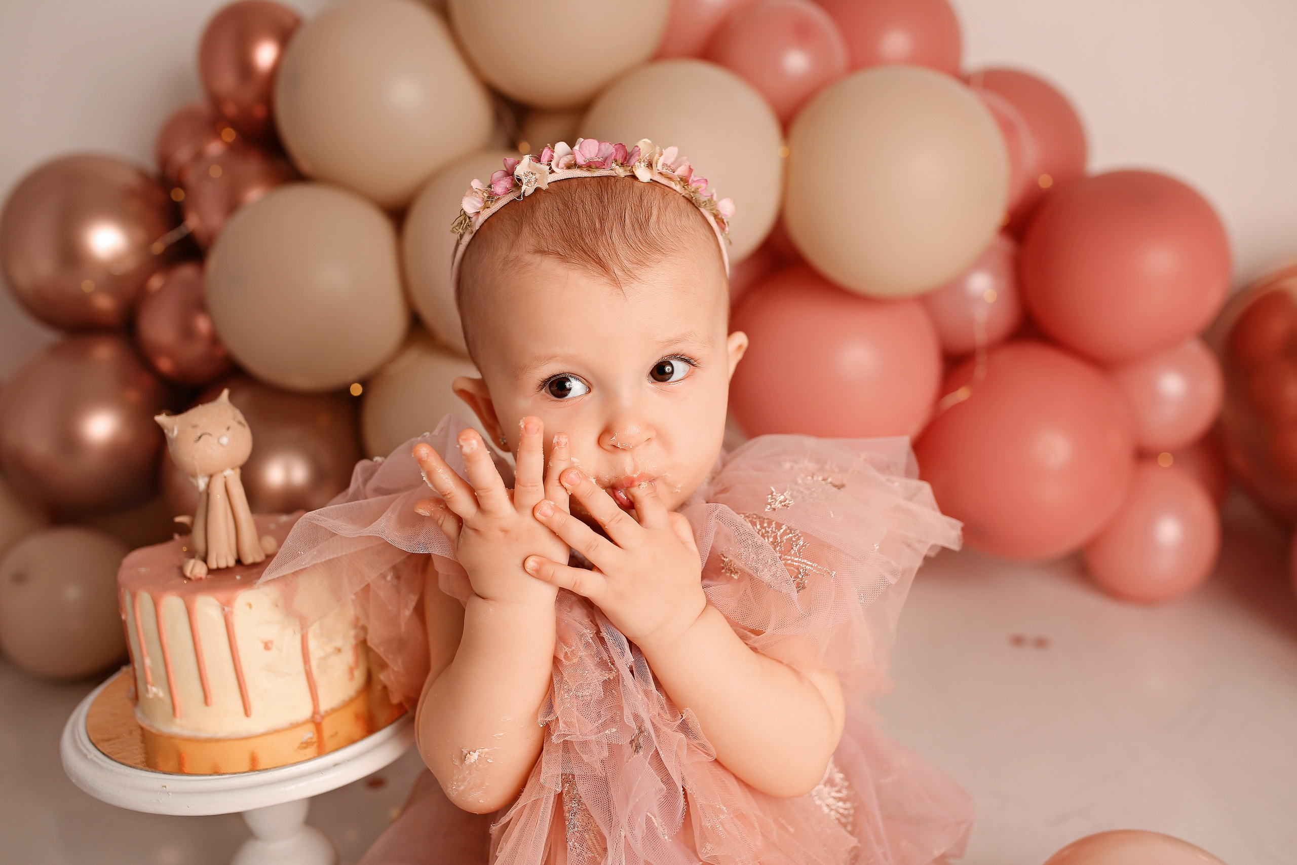 Первый тортик. Фотограф новорождённых и малышей до года в Оренбурге Елена Кульниязова