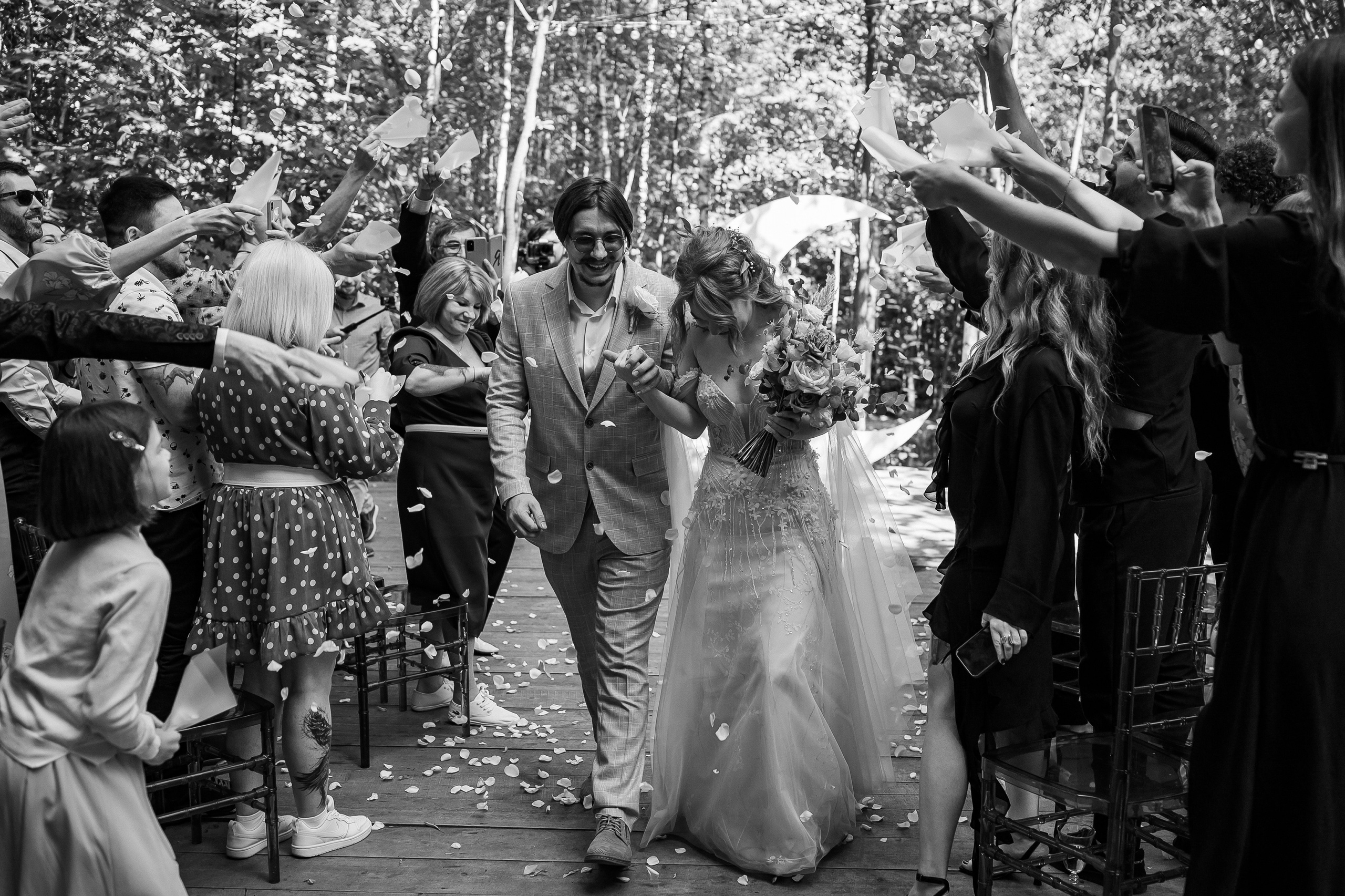 Свадьба на площадке Forest Dew. Свадебный фотограф Москва — Сергей и Татьяна