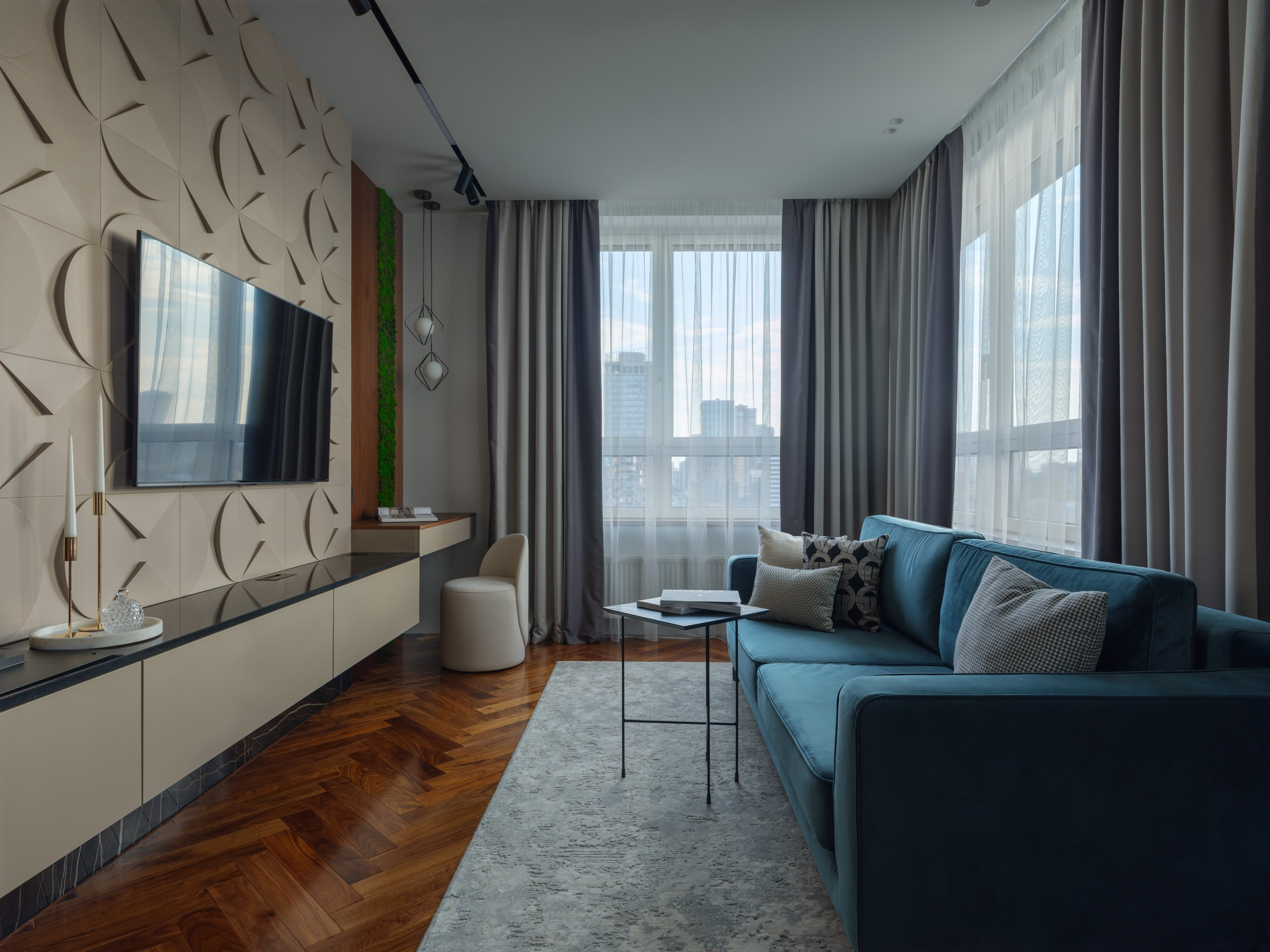 Квартира в клубном доме Ленина 8, по проекту Симаковой Елены. Коваль Илья — Интерьерный и архитектурный фотограф