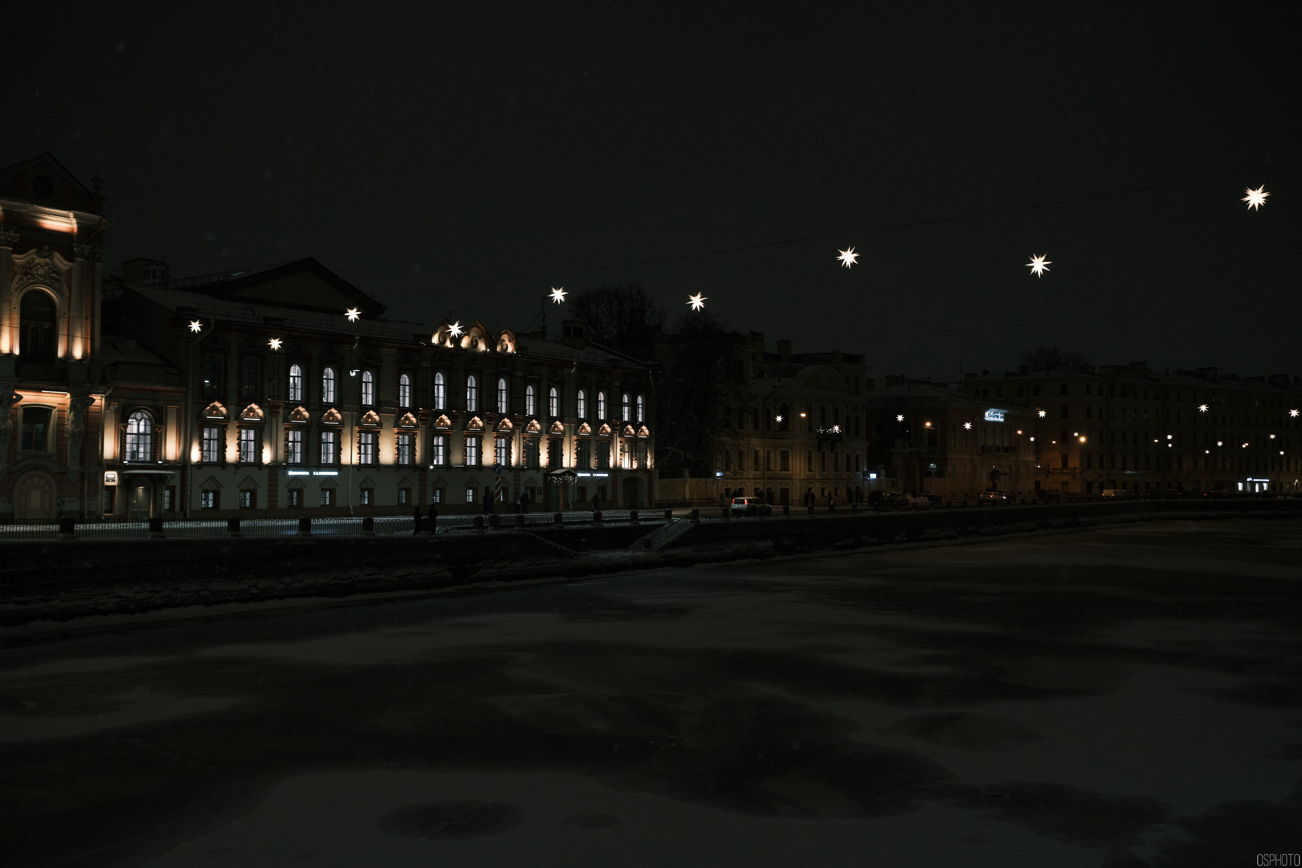 Снег и туман в Санкт-Петербурге. Фотографъ Сергѣевъ. Поймать мгновеніе