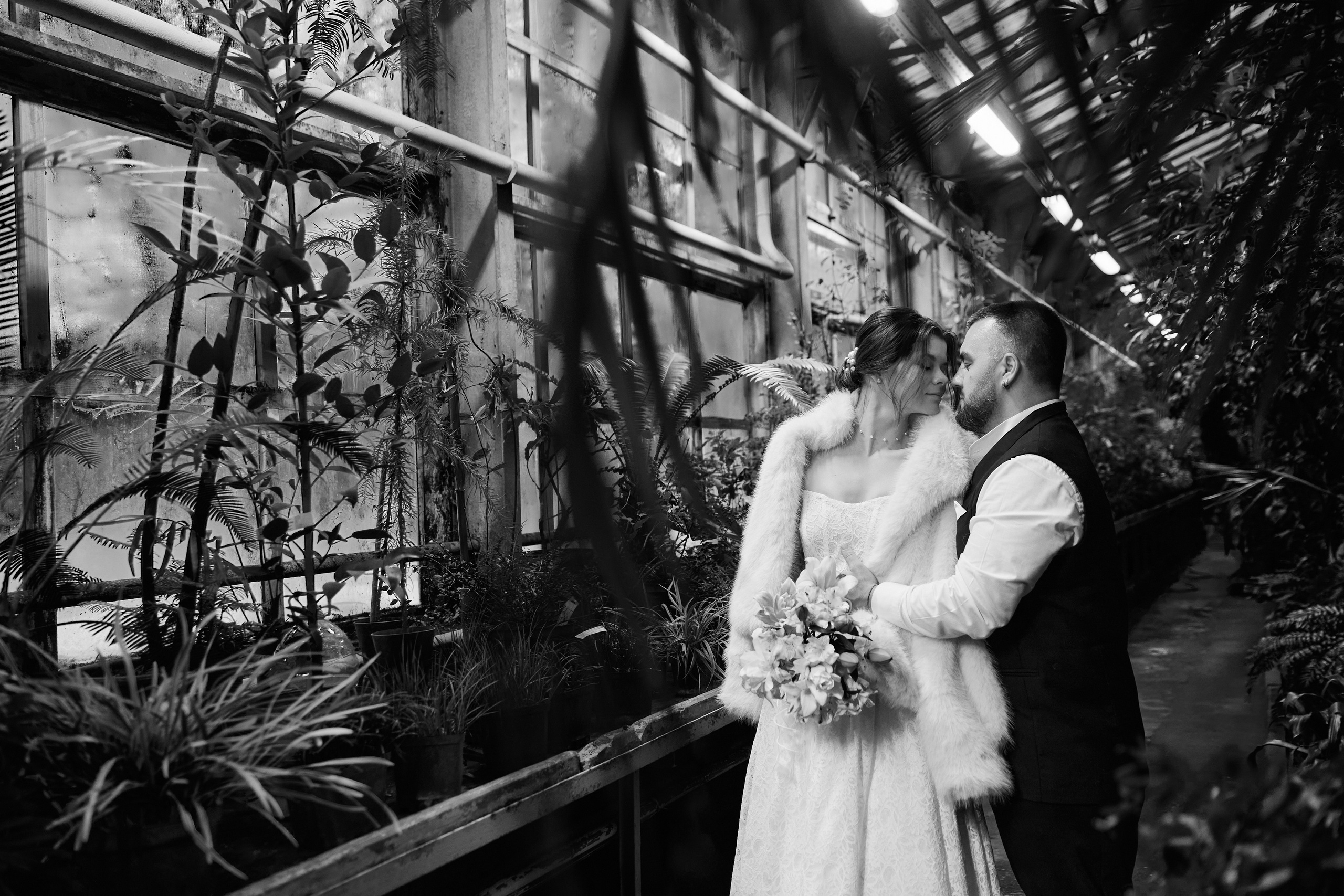 Классические сборы в отеле. Роспись в 4 ЗАГСе и съемка в оранжерее Цицина РАН. Любовь Юсупова. Фотограф