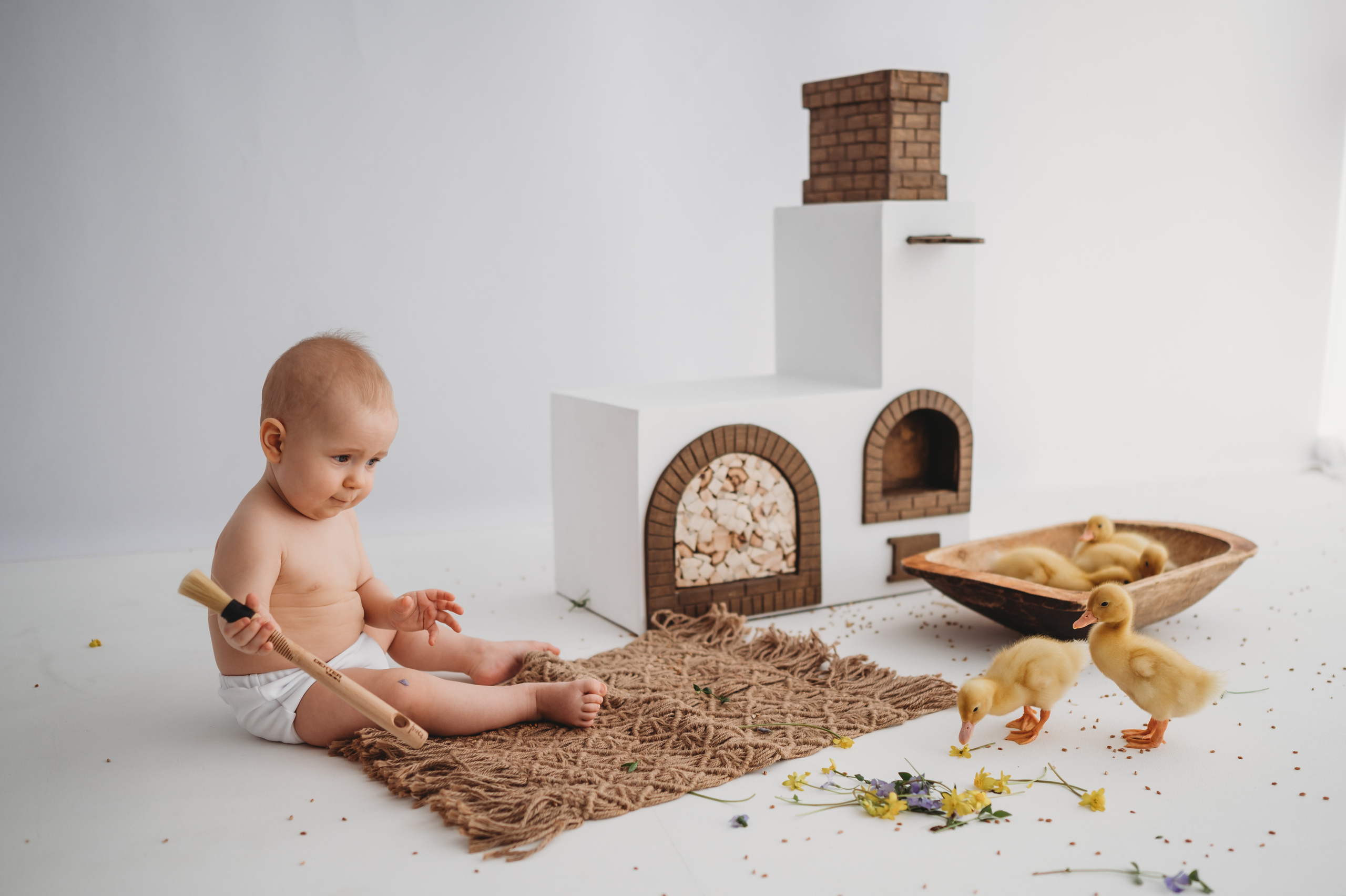 Тимоша и утята. Детский и семейный фотограф Ирина Гладких