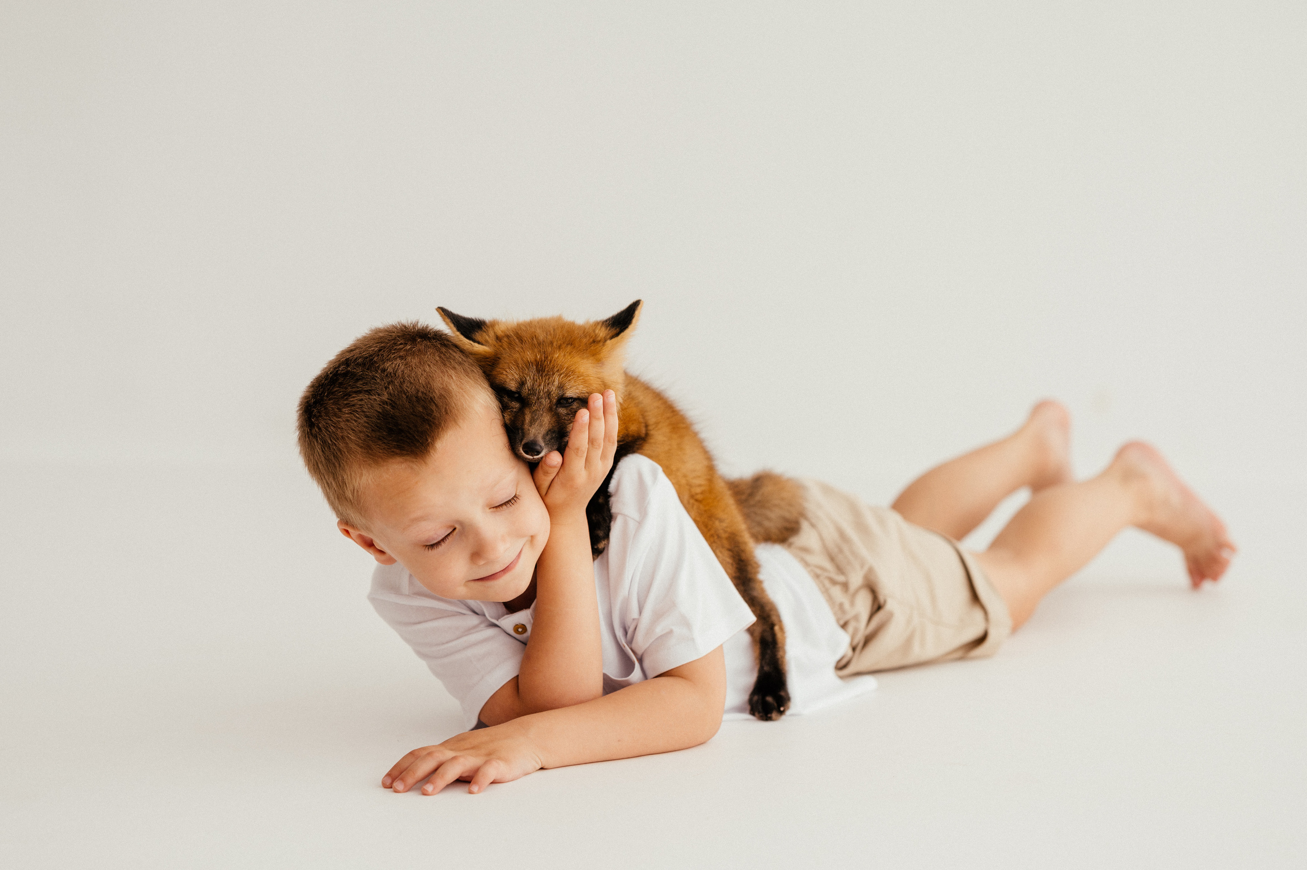 Марк и лисичка. Детский и семейный фотограф Ирина Гладких