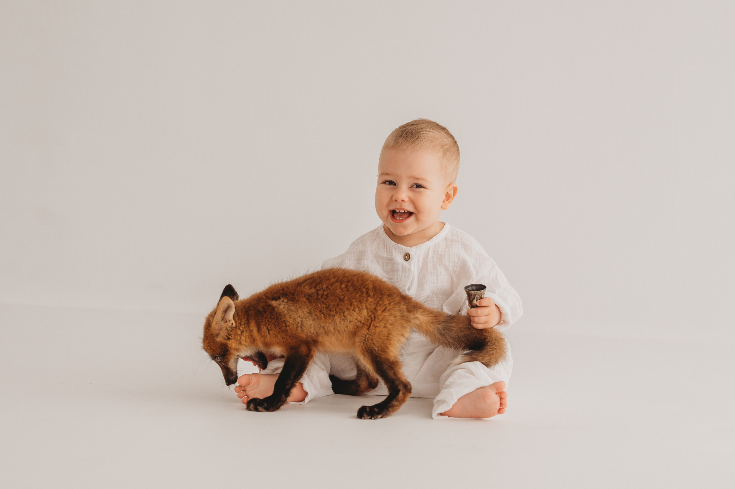 Ромочка и лисичка. Детский и семейный фотограф Ирина Гладких