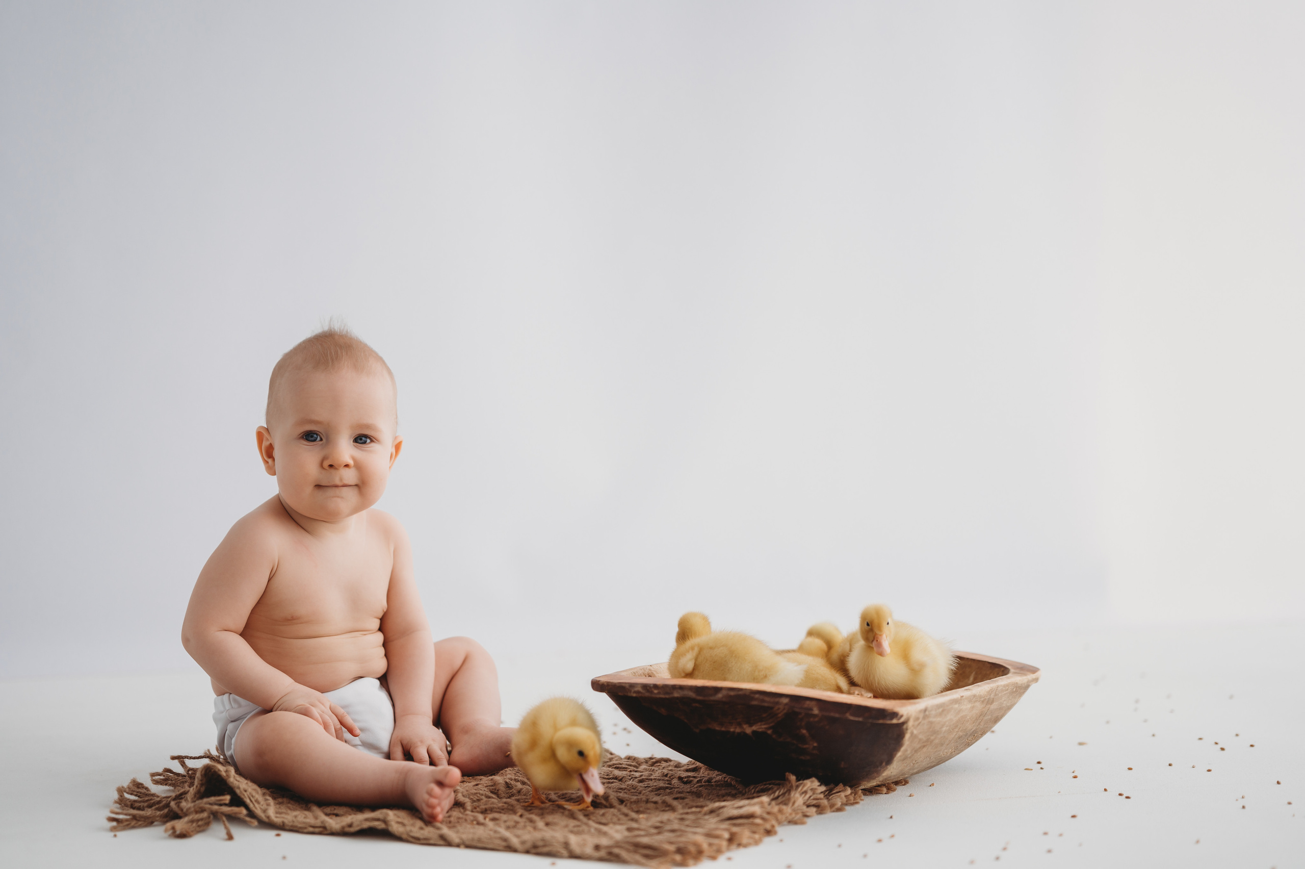 Тимоша и утята. Детский и семейный фотограф Ирина Гладких