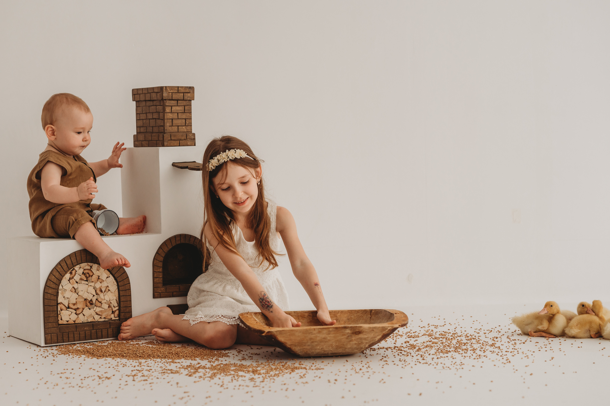 Артемий, София и утята. Детский и семейный фотограф Ирина Гладких