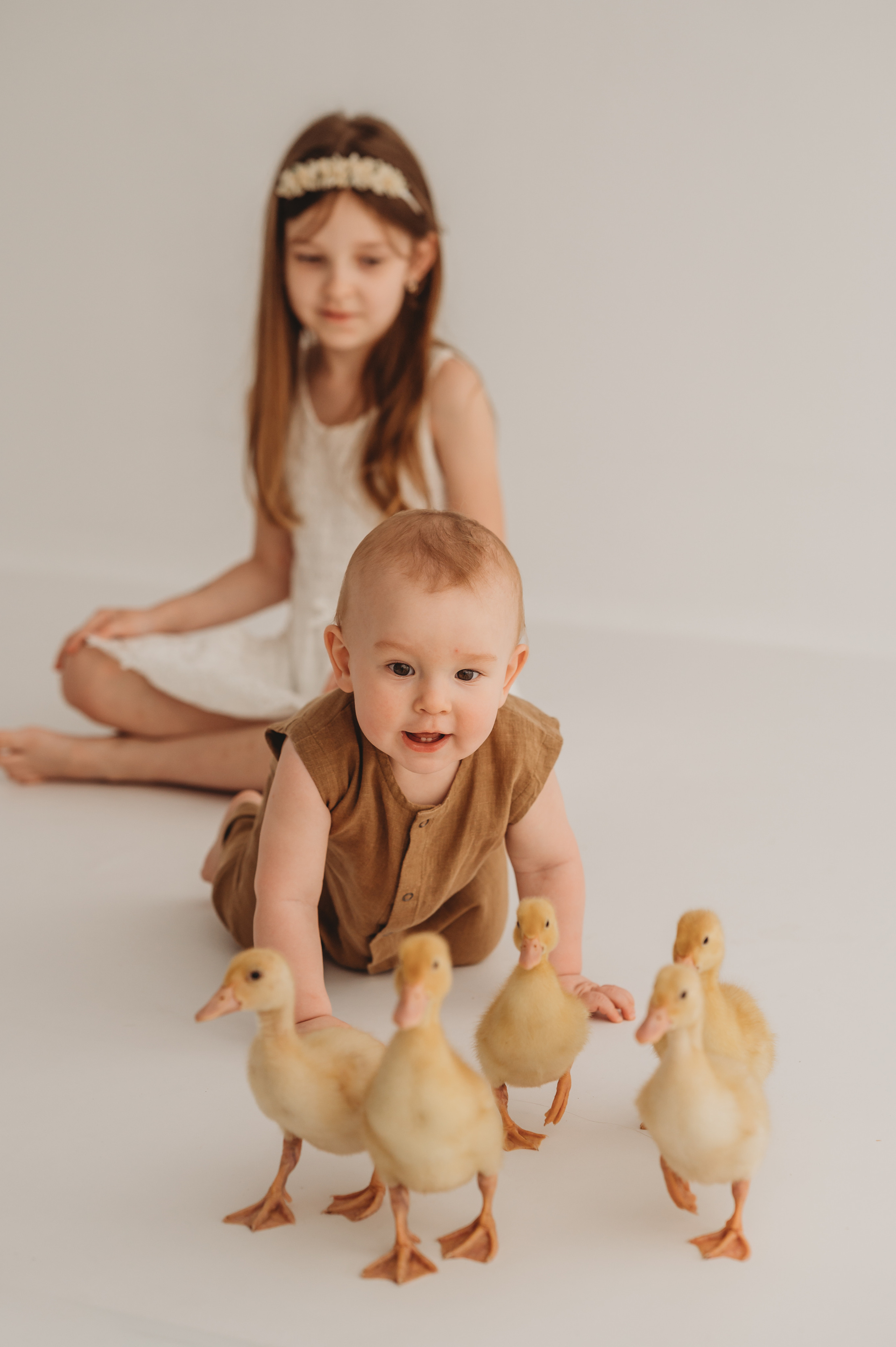 Артемий, София и утята. Детский и семейный фотограф Ирина Гладких