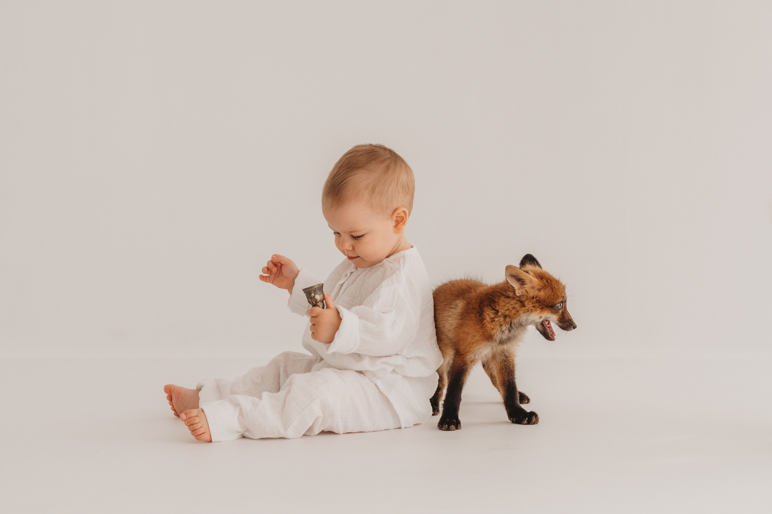 Ромочка и лисичка. Детский и семейный фотограф Ирина Гладких
