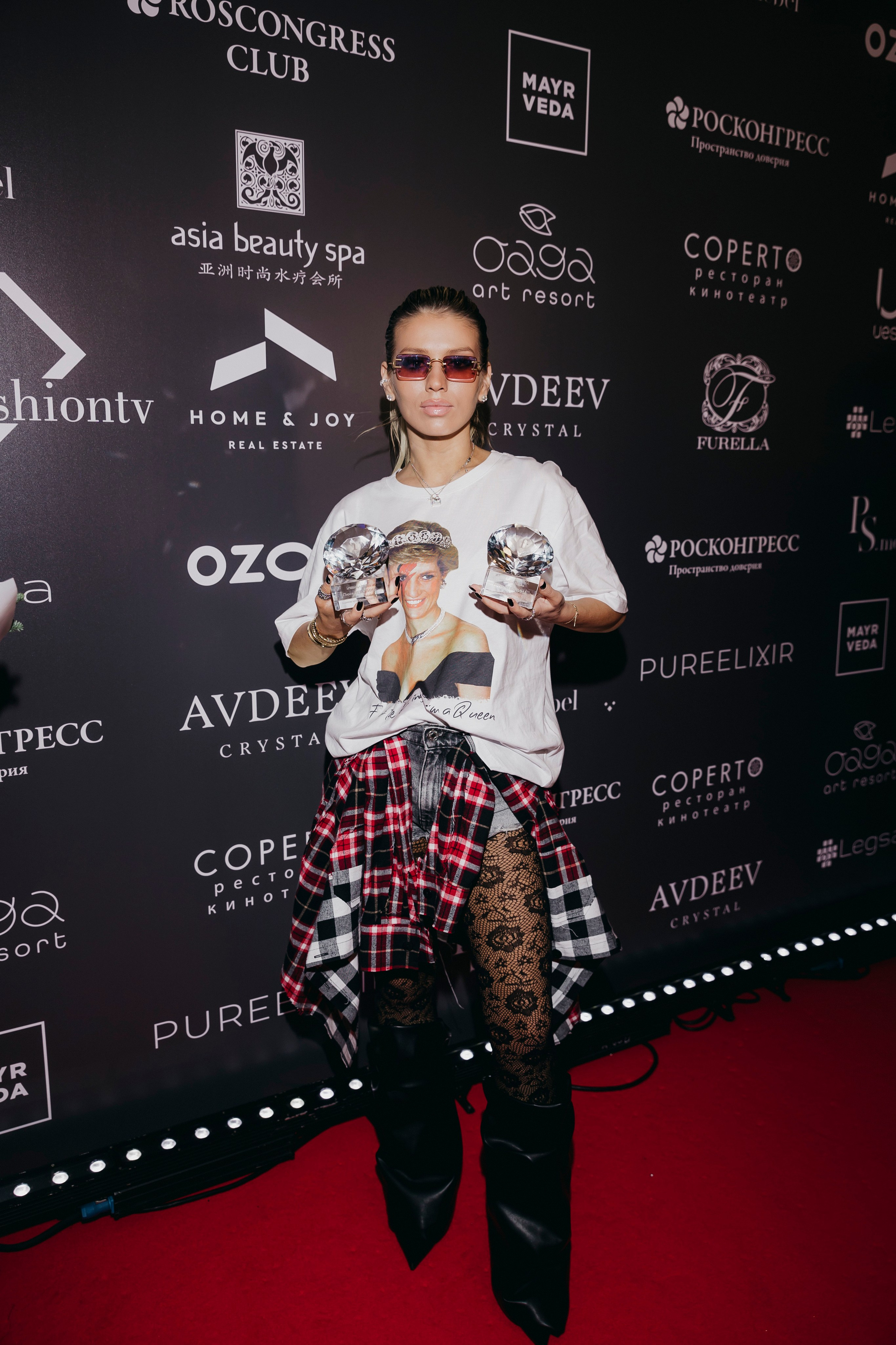 Люся Чеботина на Премии New Year Awards Fashion TV Russia, the Carlton, Moscow