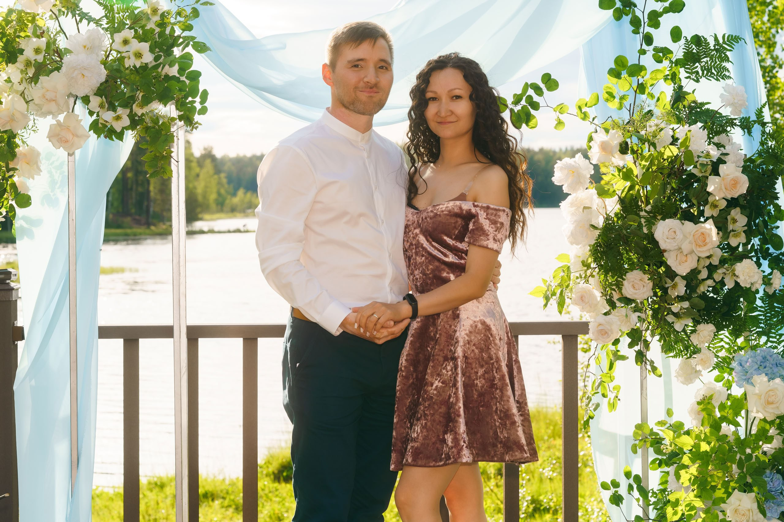 Мария и Михаил — прогулка у озера и церемония. Свадебный фотограф Дмитрий Родионов — Санкт-Петербург и Ленинградская область