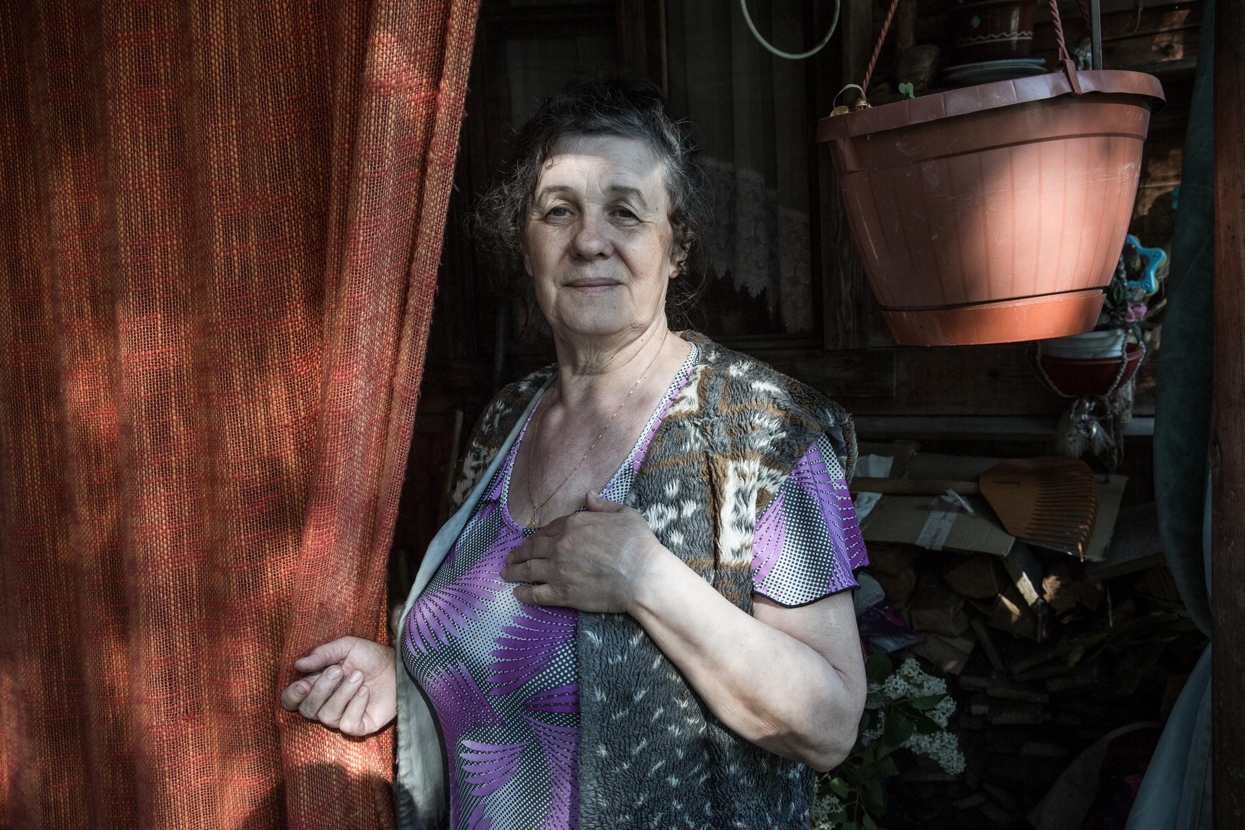 Nina, the last resident of the house on Kirov street 24. Her part of the house is privately owned.