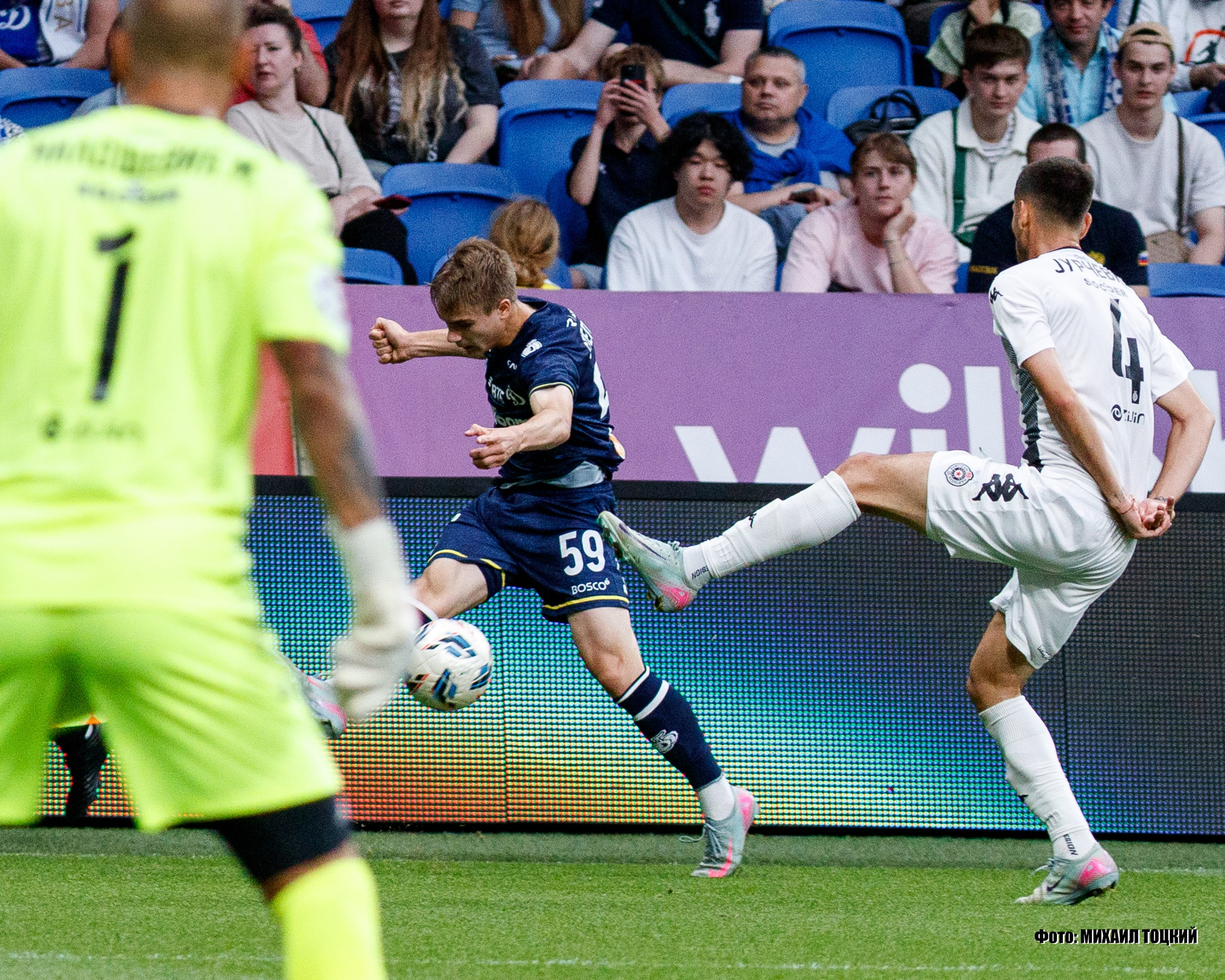 Фоторепортаж. ФК Динамо — ФК Партизан. Михаил Тоцкий портретный и репортажный фотограф в Москве