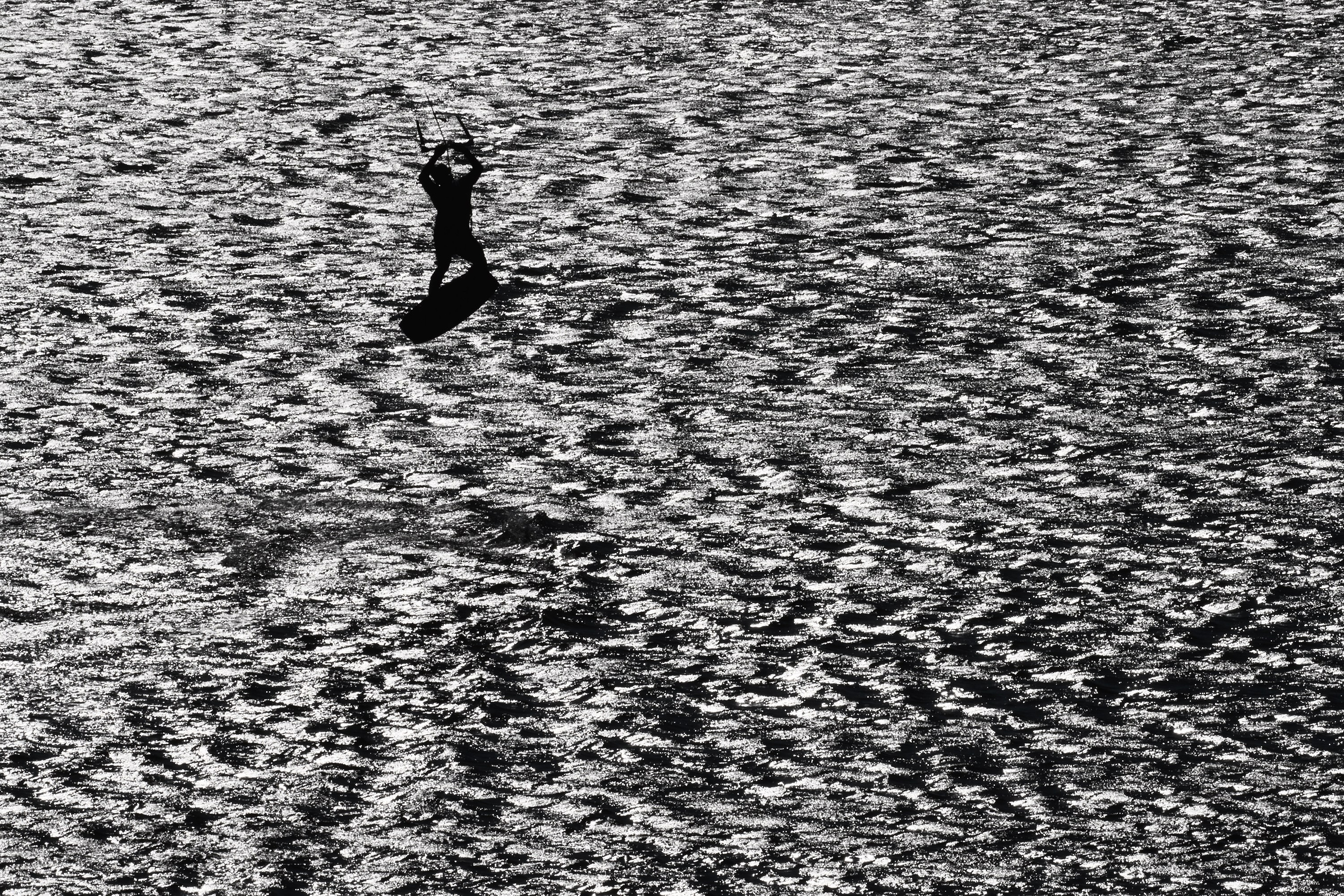 Благовещенская, коса Голенькая, кайтинг, кайтсерфинг, фотографика, чб, черно-белая фотография
