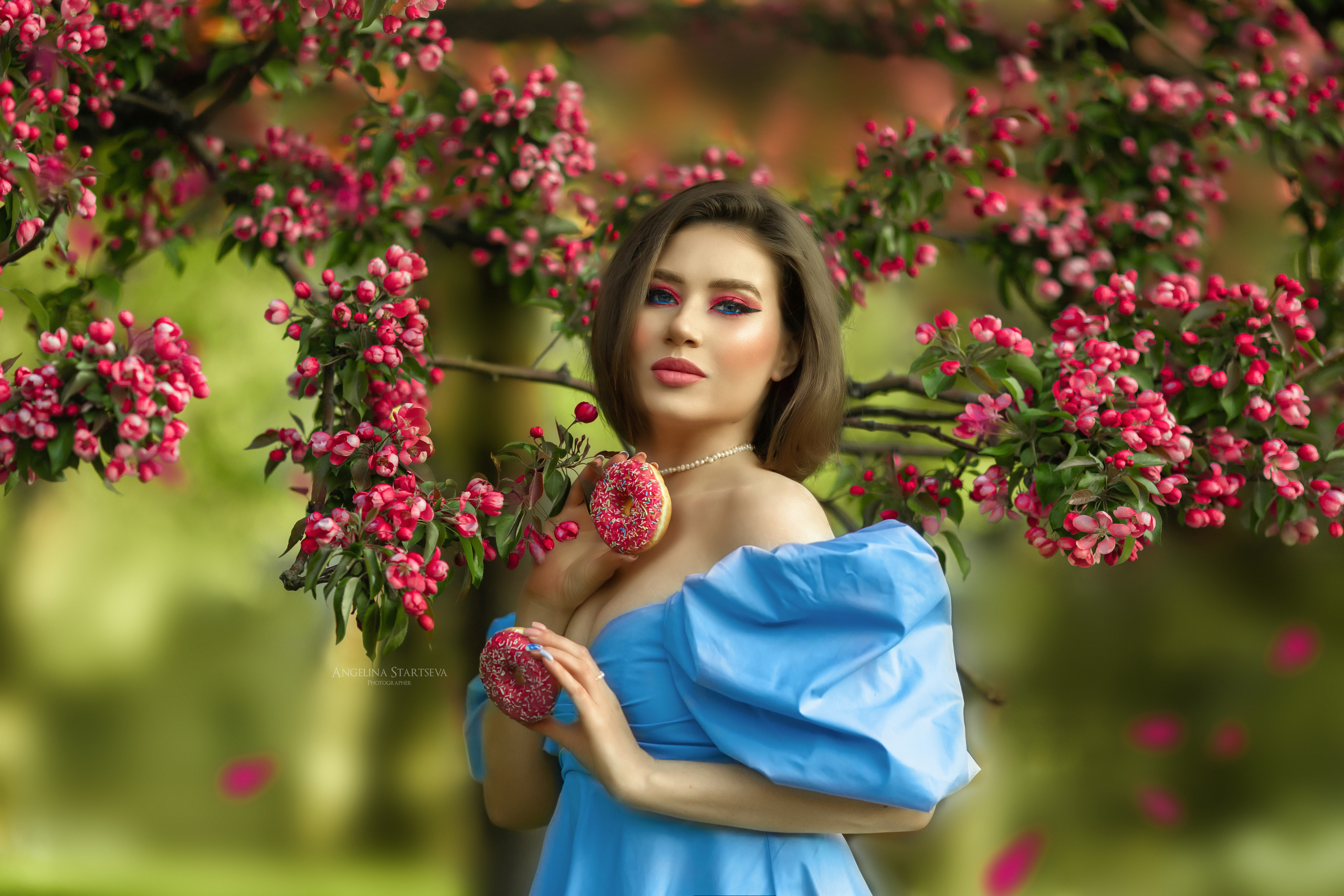 фотосессия в цветущих садах москвы