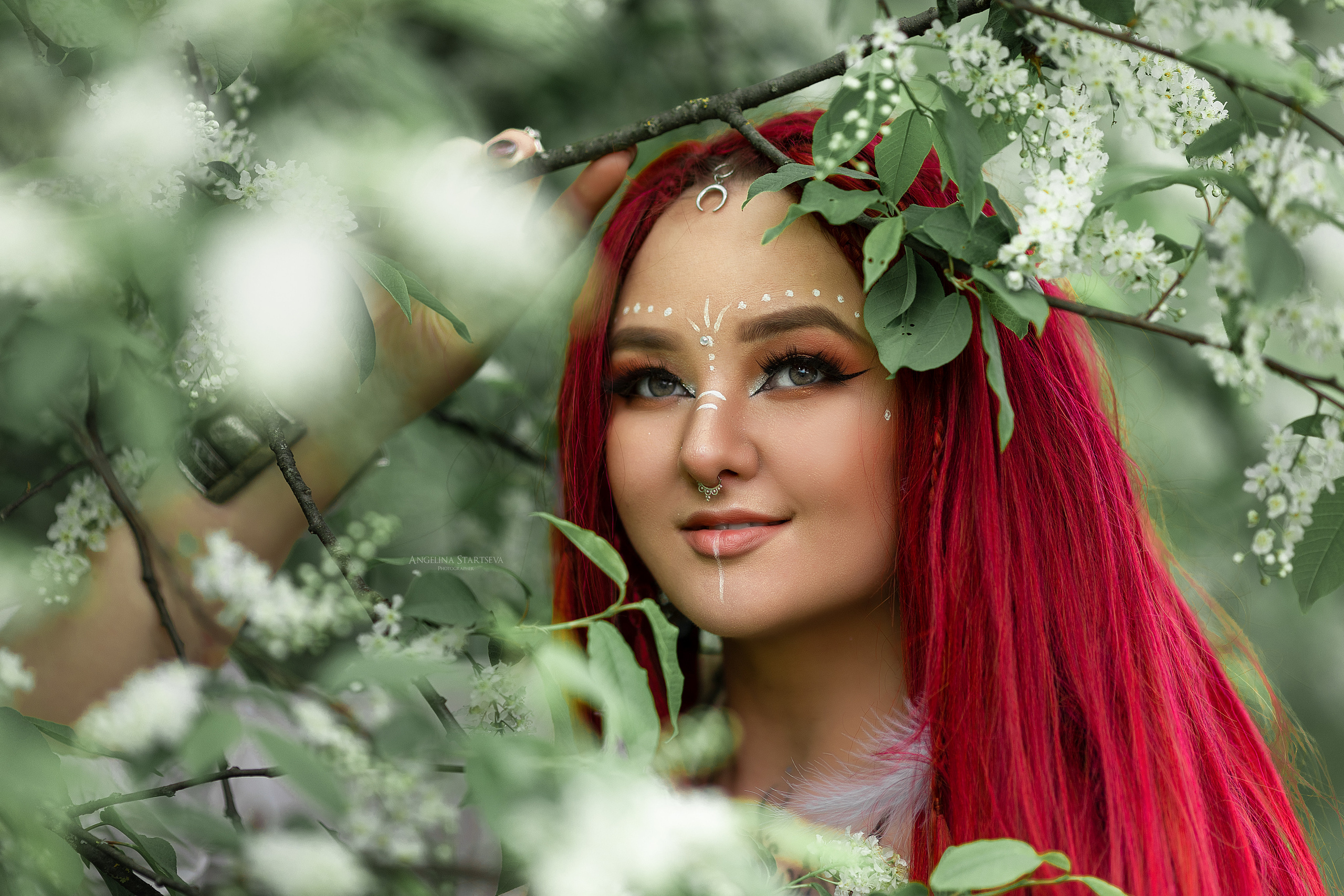 Фотосессия в цветении черемухи. Сказочный фотограф в русском стиле в Москве Ангелина Старцева | Русский сказки|Фотосесессия в Азиатском стиле