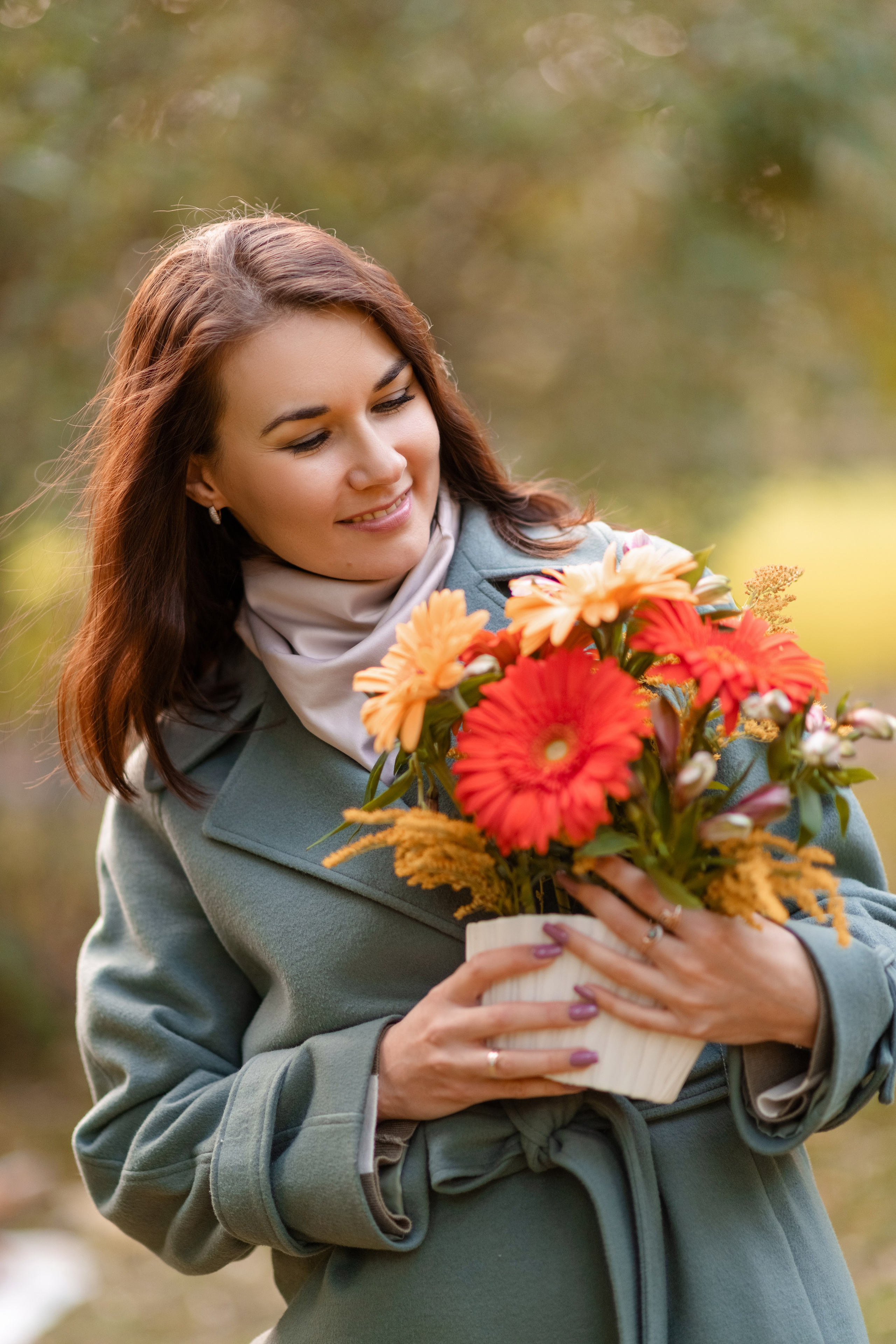 Осенняя Фотосессия в Таврическом саду для Алины. Свадебный и семейный фотограф в Санкт-Петербурге Олеся Еремеева