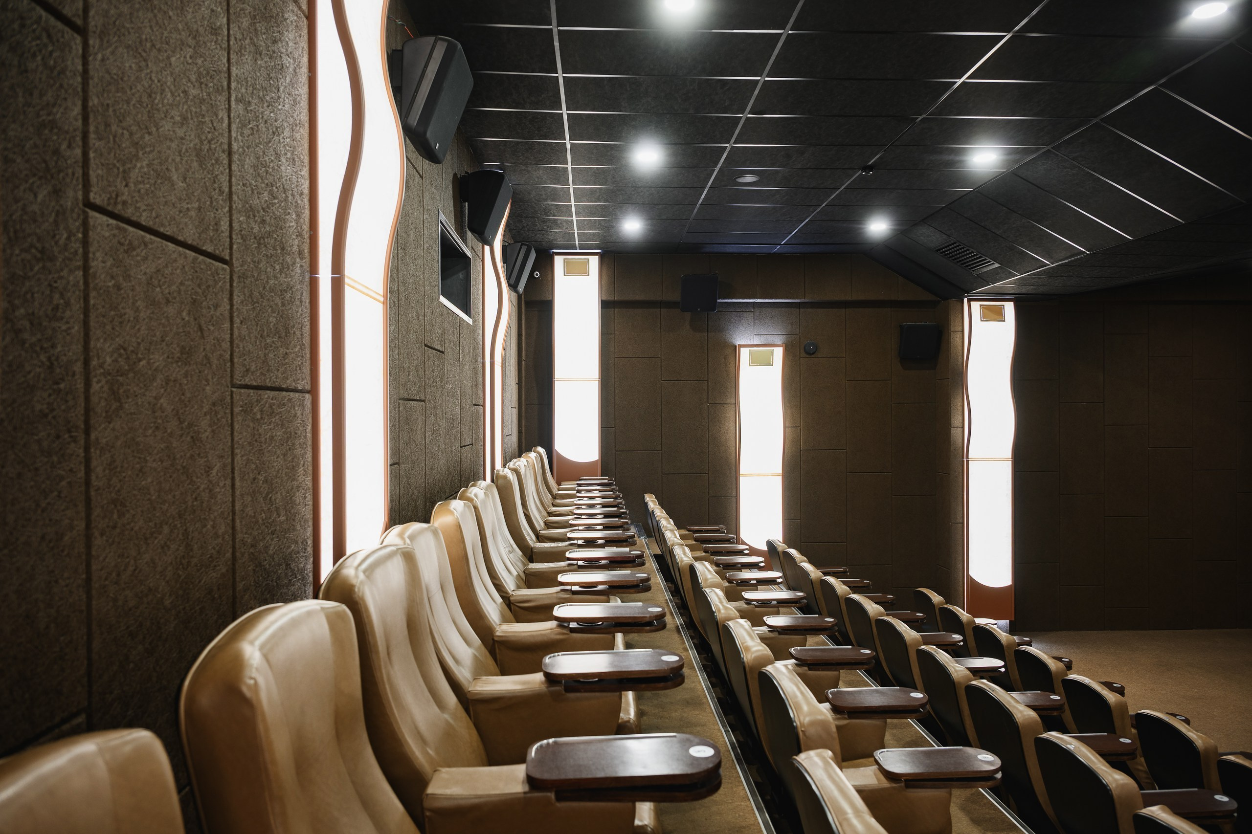 Фотосъемка VIP зала киноцентра в Петропавловске-Камчатском. Профессиональная фотосъемка интерьера VIP зала в Петропавловске-Камчатском. Стильная фотосессия кинозала премиум-класса в Петропавловске-Камчатском. Красивый интерьер кинотеатра в Петропавловске-Камчатском.