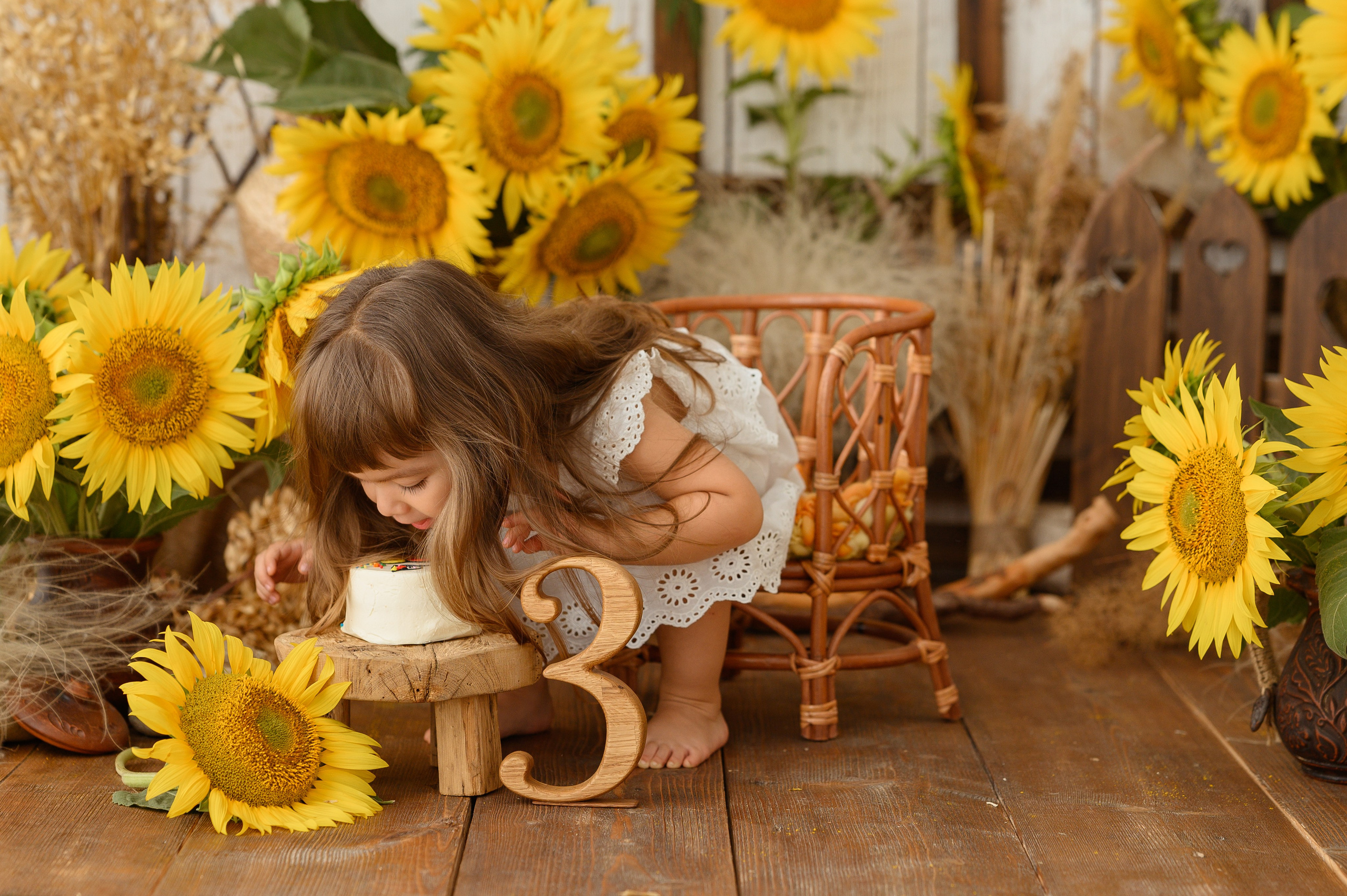 Альмина и подсолнухи. Детский и семейный фотограф Ирина Гладких