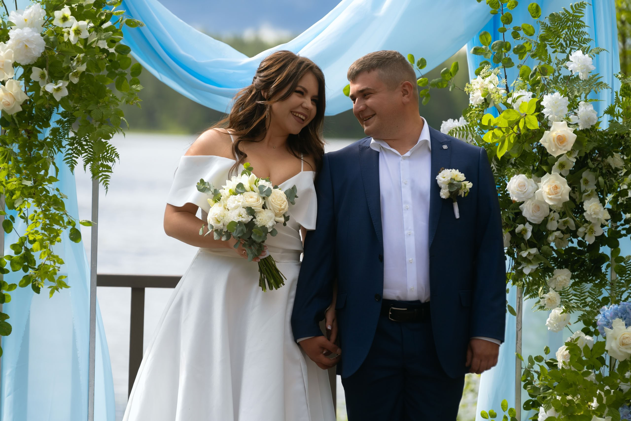 Мария и Михаил — прогулка у озера и церемония. Свадебный фотограф Дмитрий Родионов — Санкт-Петербург и Ленинградская область