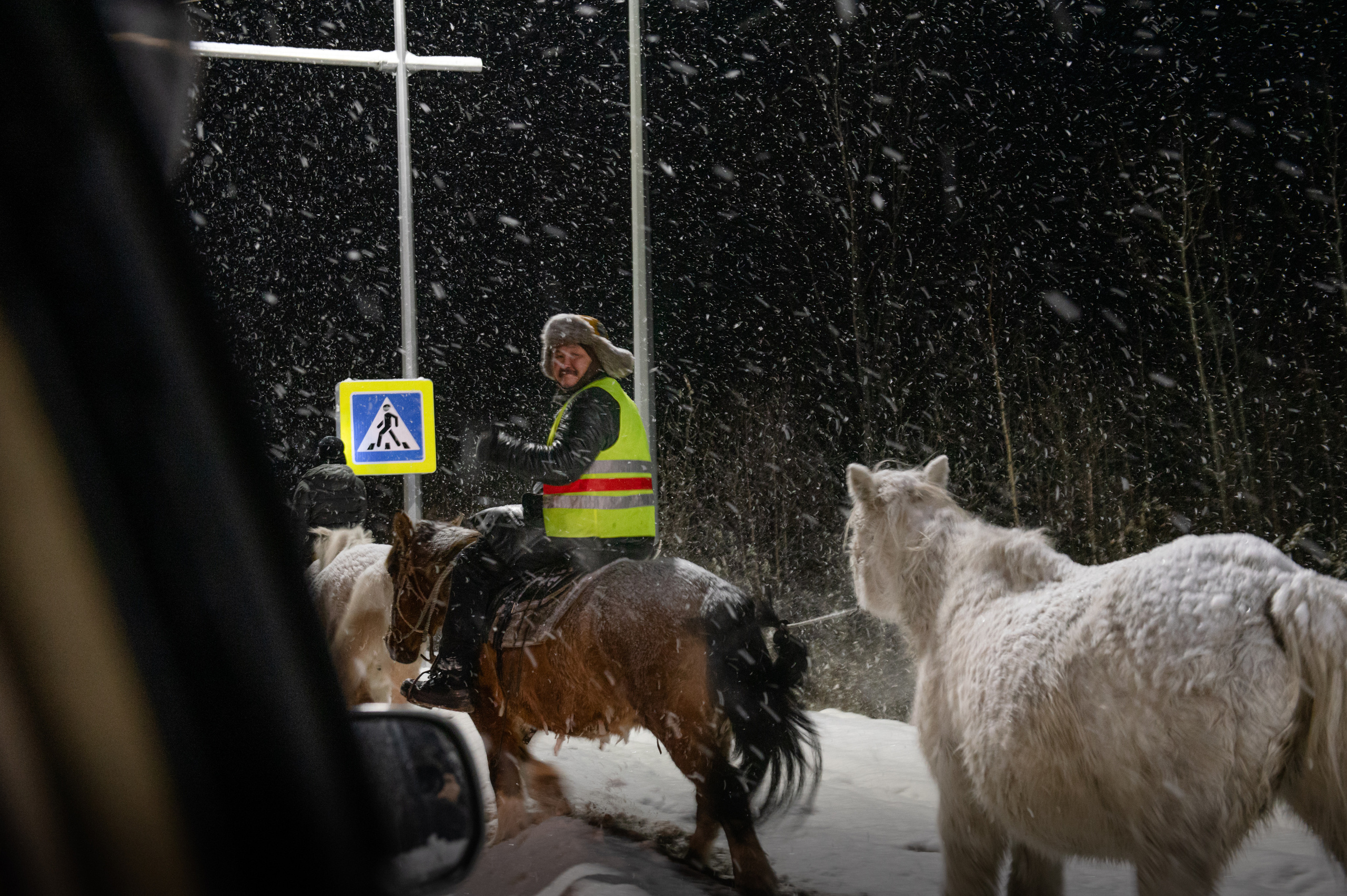 Якутские всадники в Иркутской области (конный поход Оймякон-Москва). Репортажный фотограф Анна Диденко