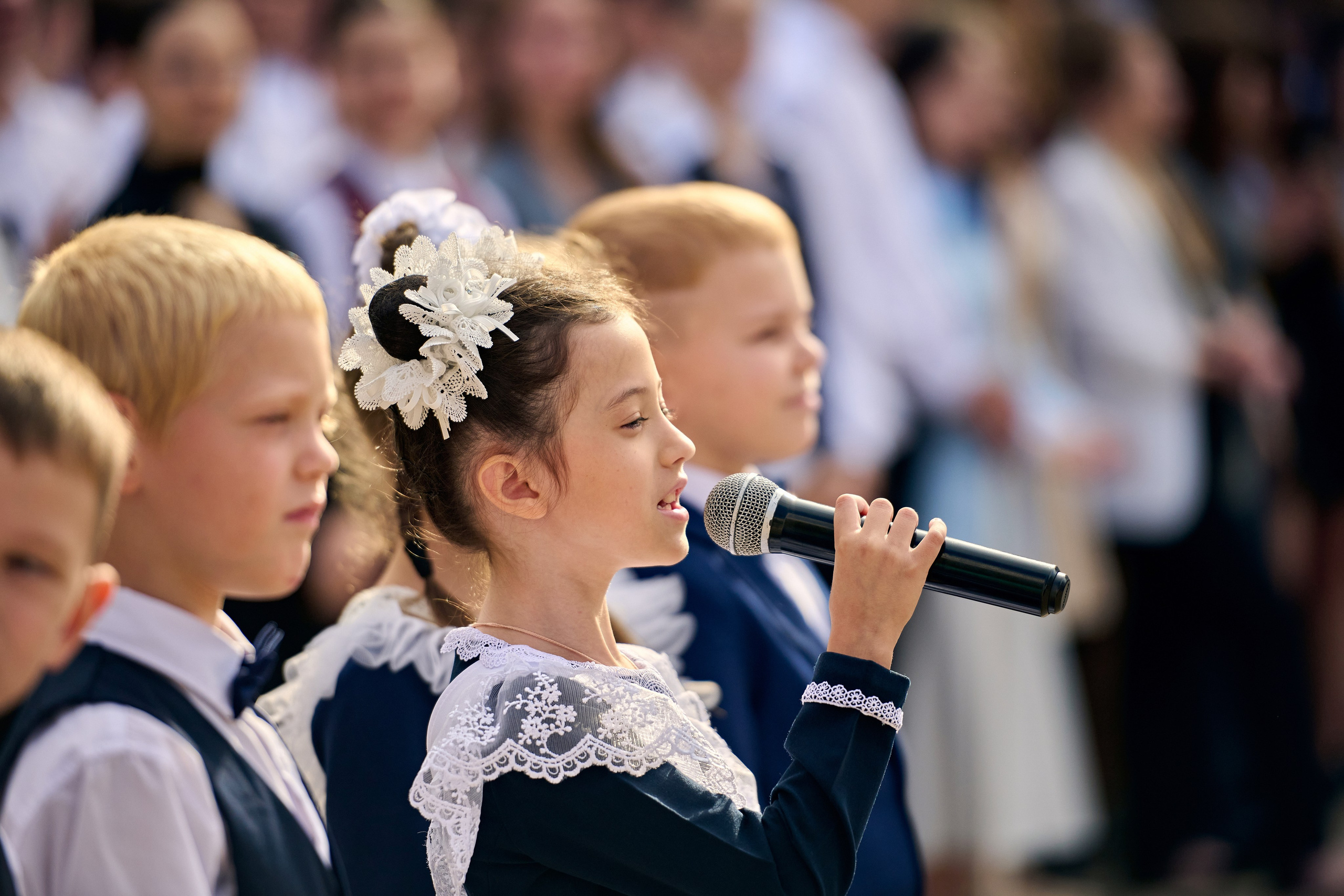 1 сентября в ЦО№ 25. Школьный фотограф в Туле Владимир Греков. Выпускные альбомы