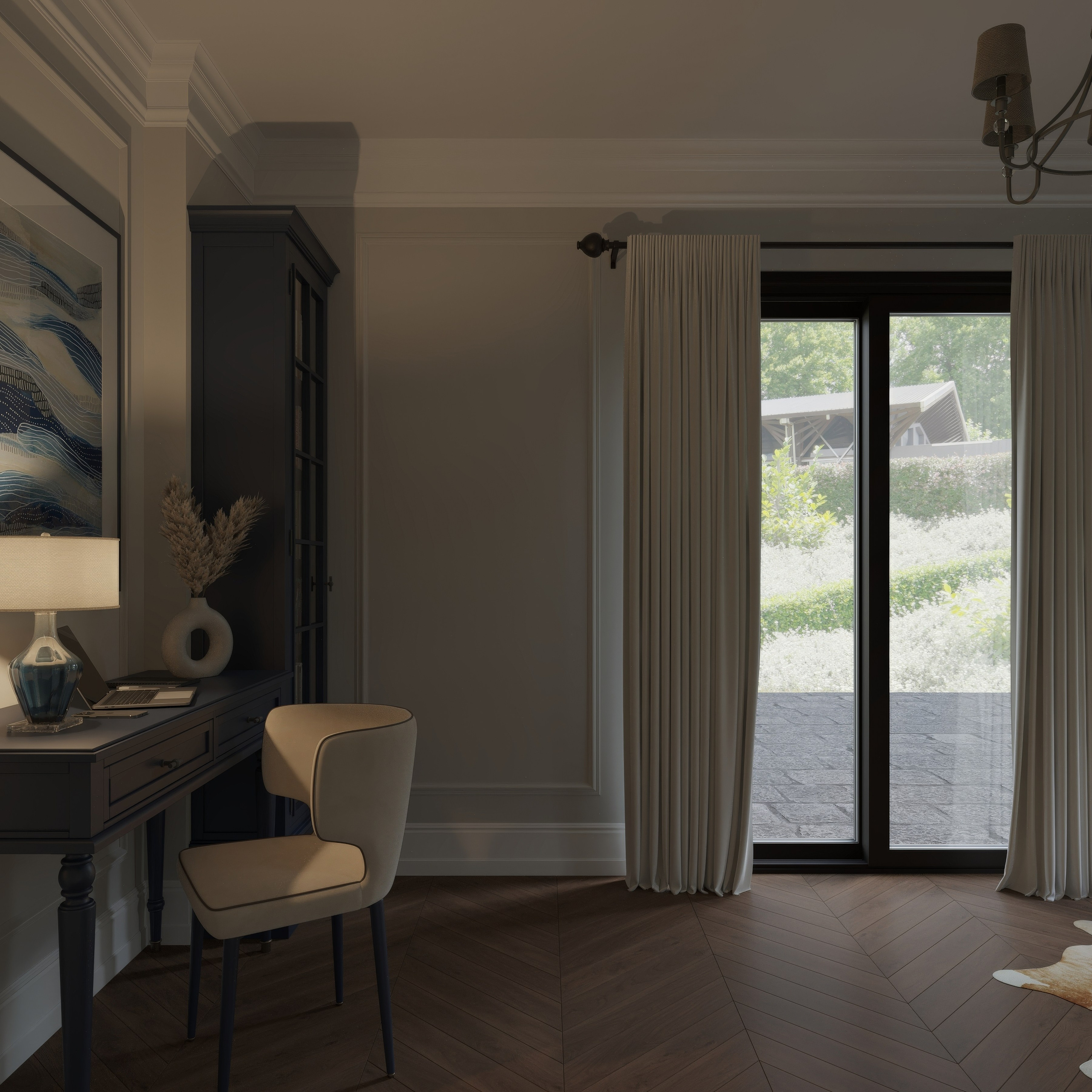 Интерьер кипр, дизайн частного дома, визуализация интерьера, 3D визуализация, уютный интерьер, современная классика, тёплая палитра. 3Д Визуализация Интерьера и Архитектуры