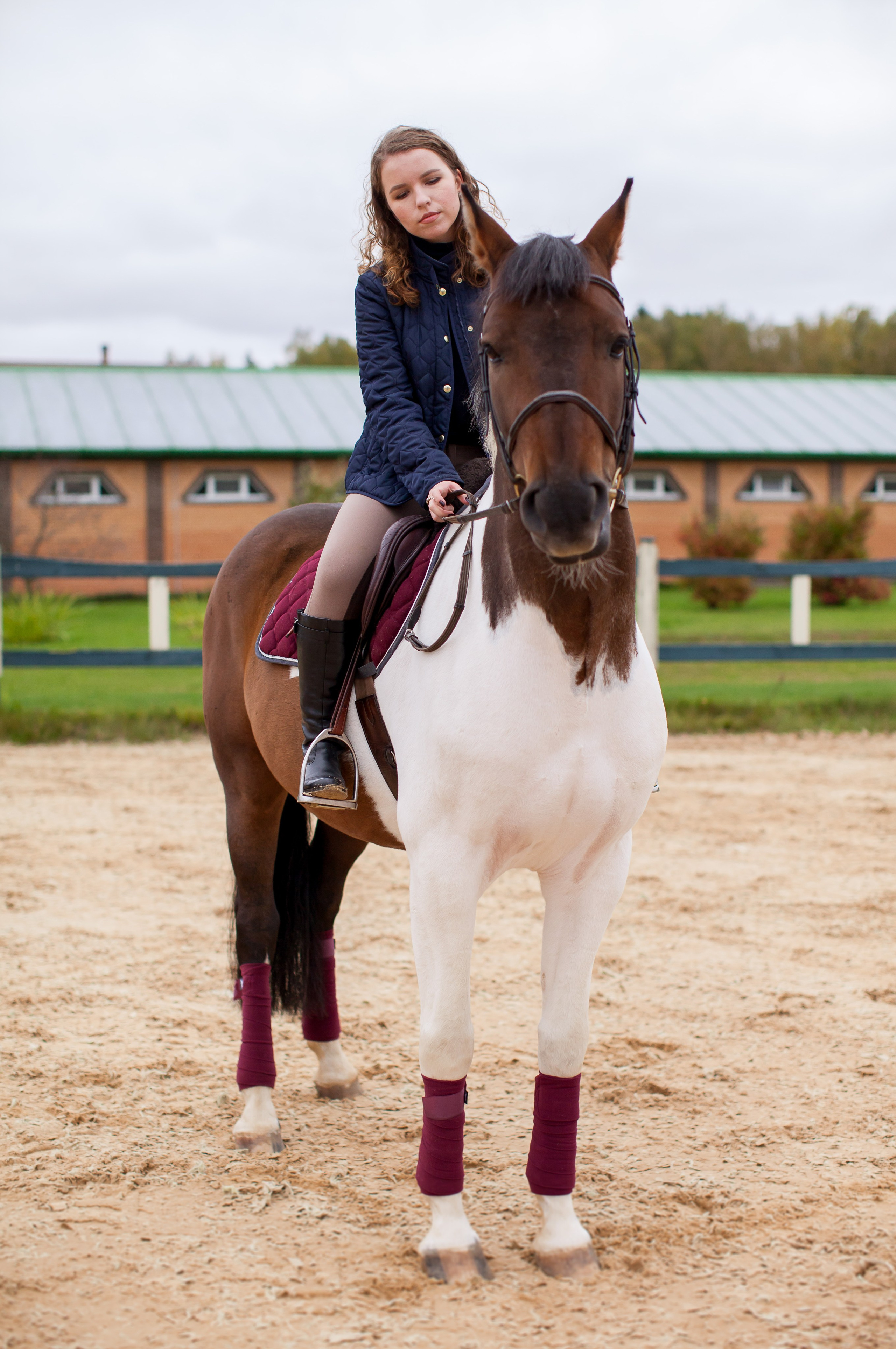 Осенняя съёмка в конном клубе для Виктории. Портретный и семейный фотограф Юлия Герман